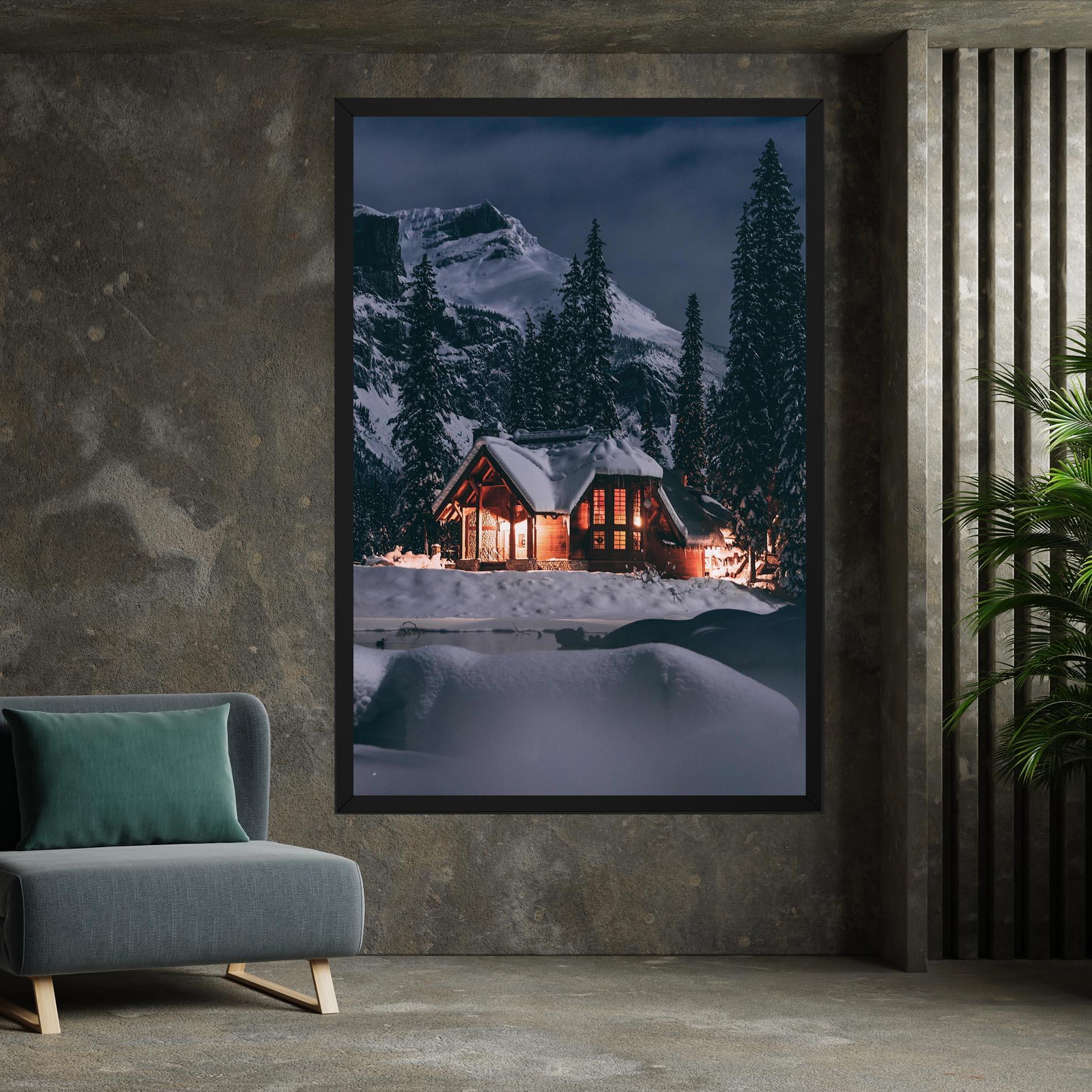 Vászonkép Winter House mockup 7