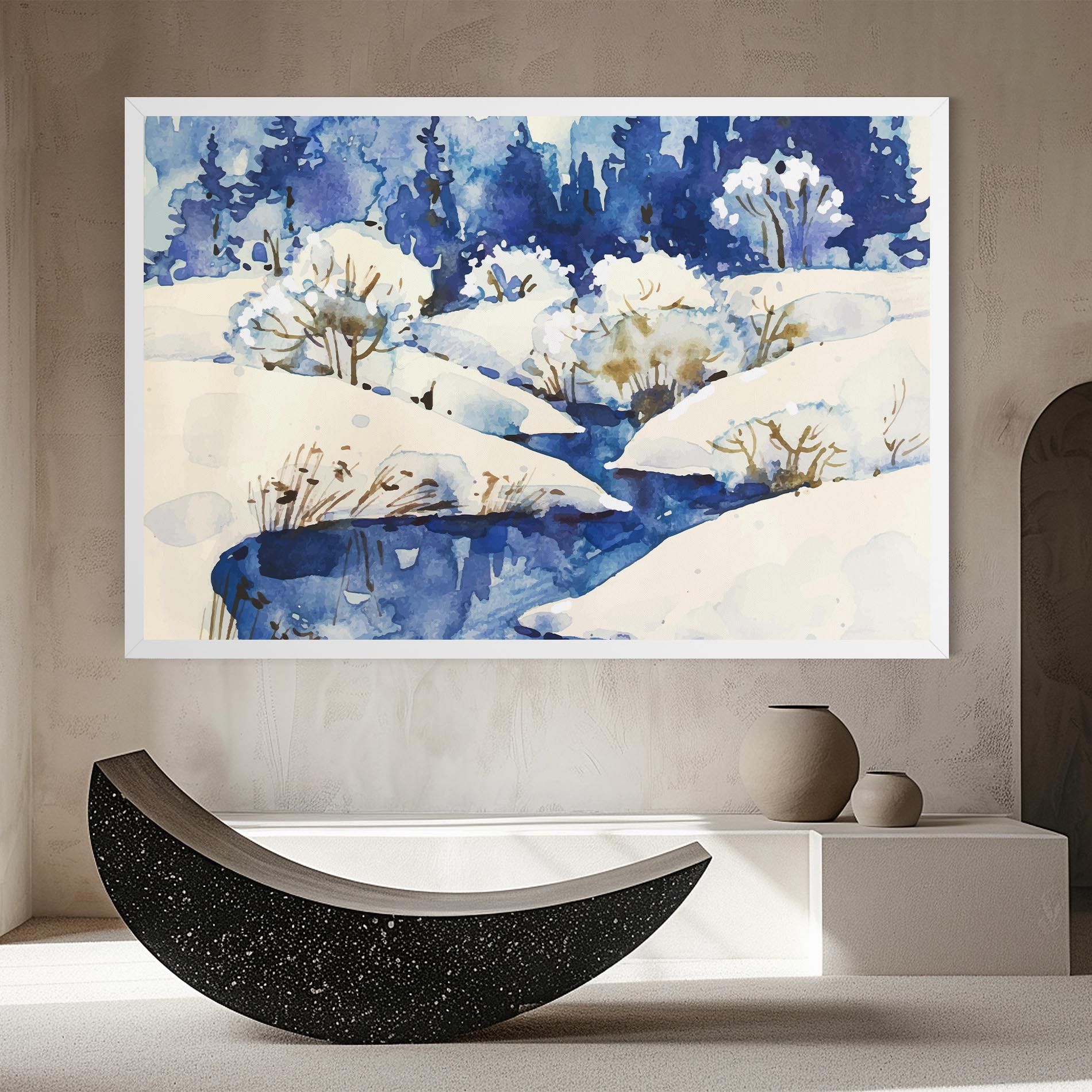 Blue Trees Winter mockup 8