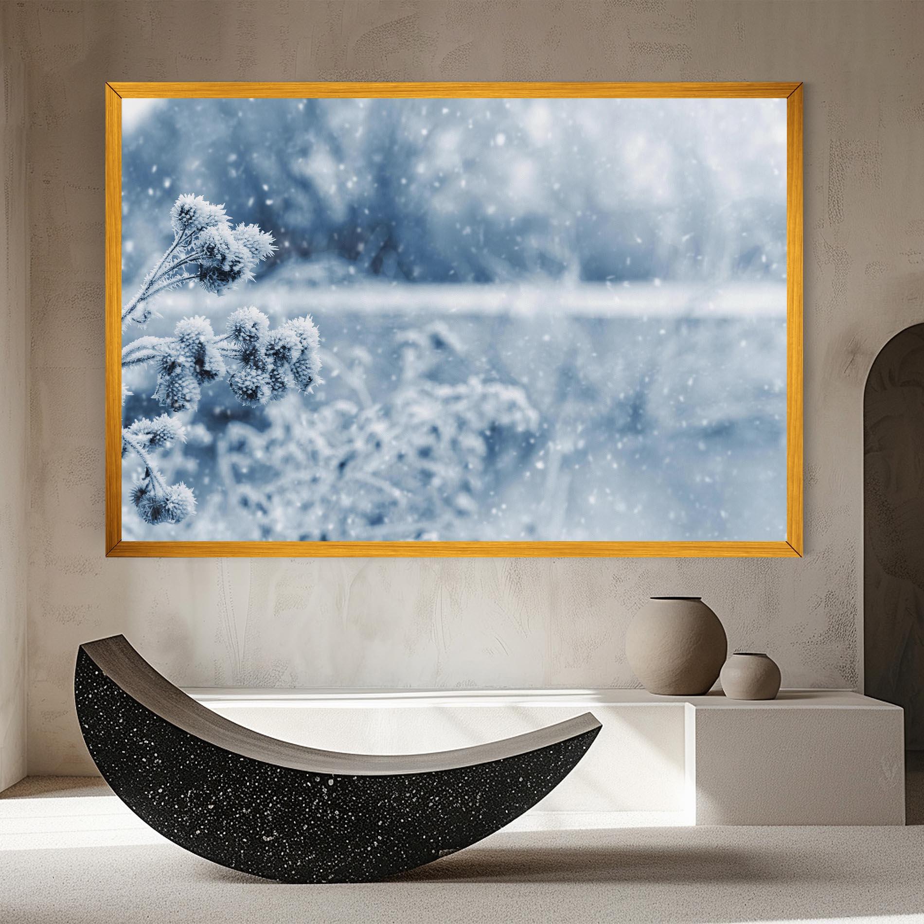 Vászonkép Pretty Winter Plants mockup 8