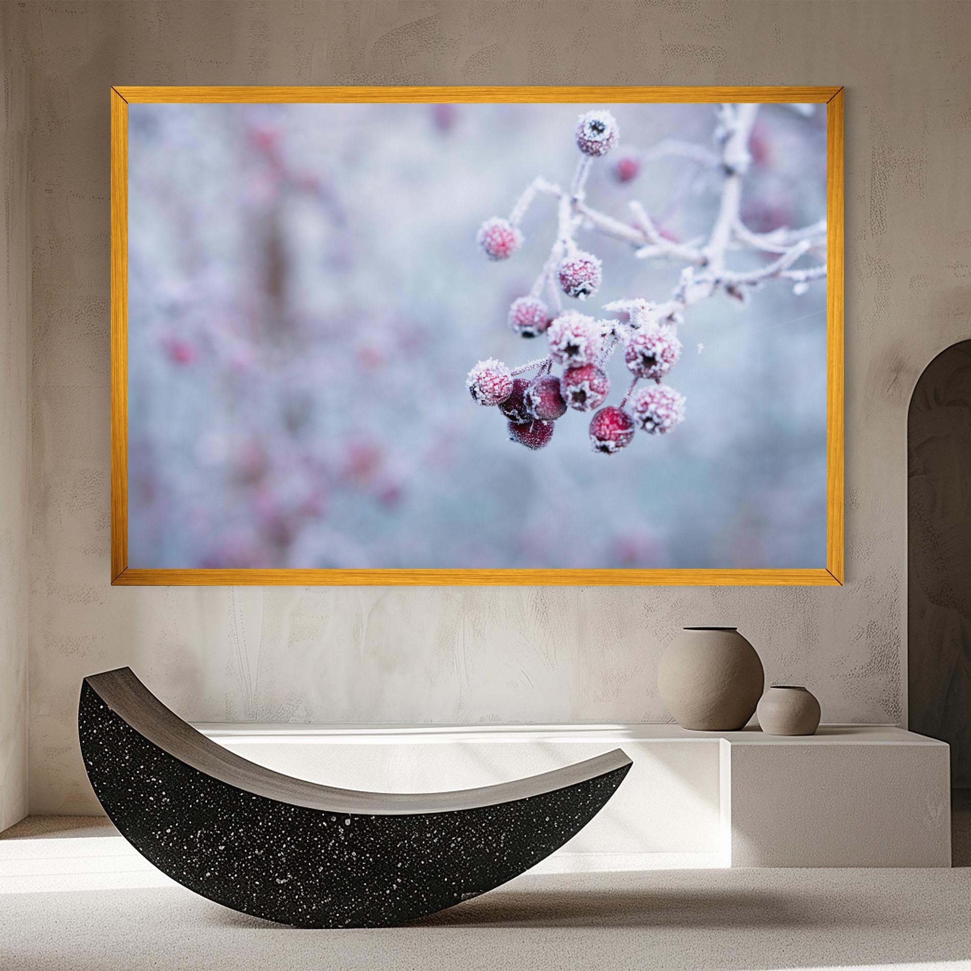 Vászonkép Red Winter Fruits mockup 8