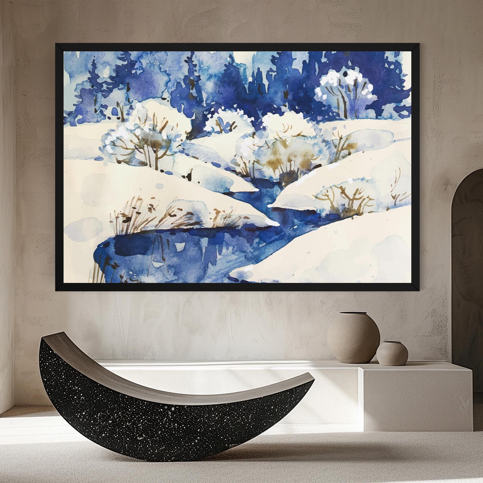 Blue Trees Winter mockup 8