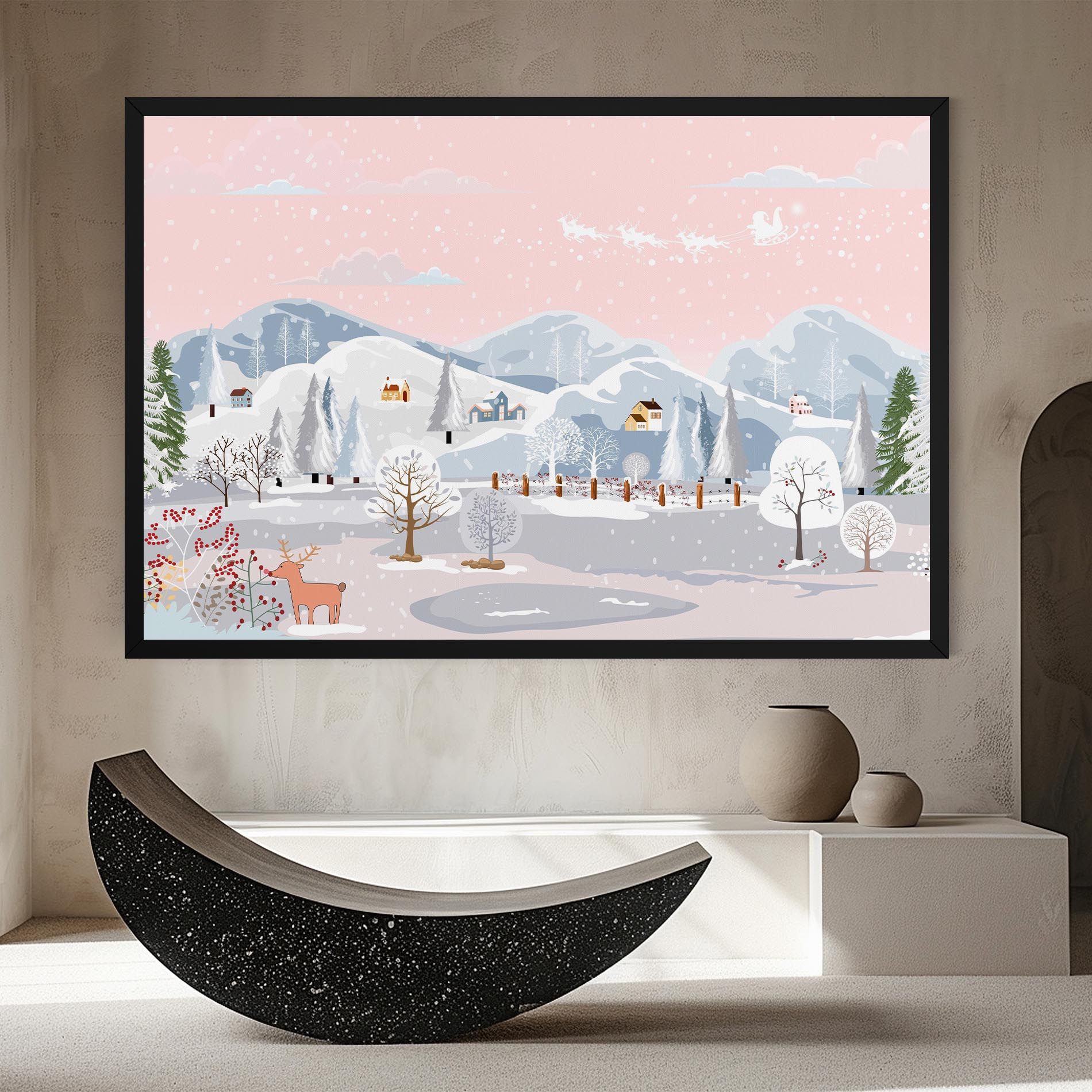 Pink Sky Winter mockup 8
