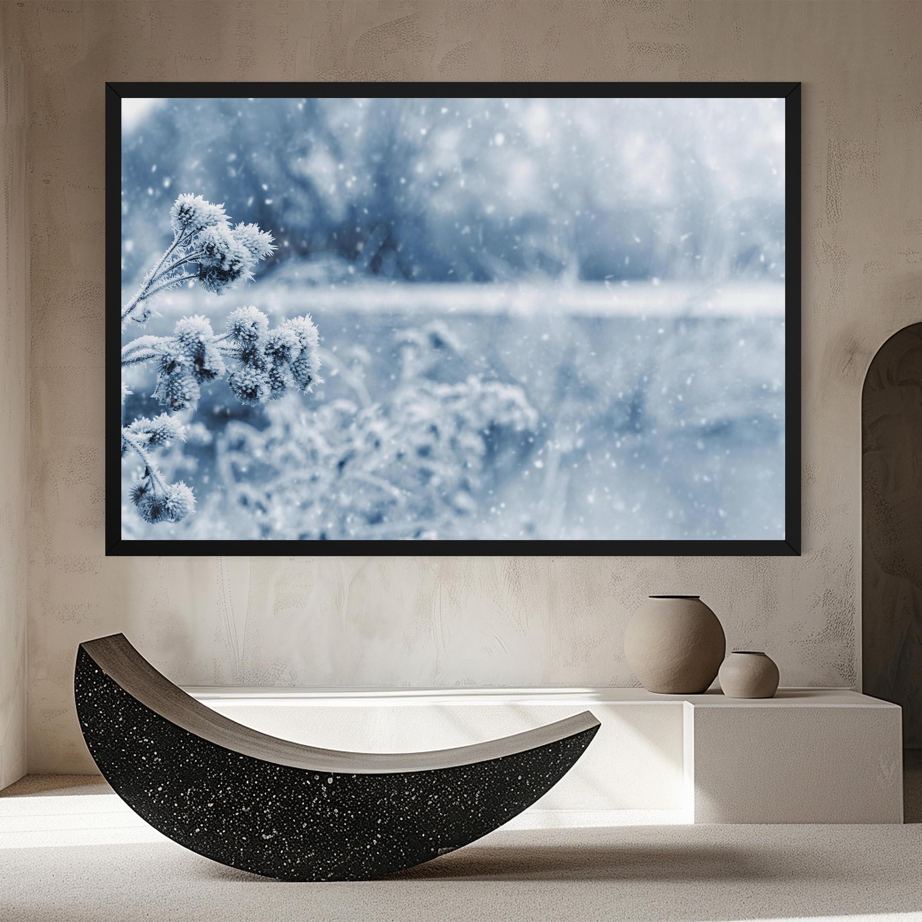 Vászonkép Pretty Winter Plants mockup 8