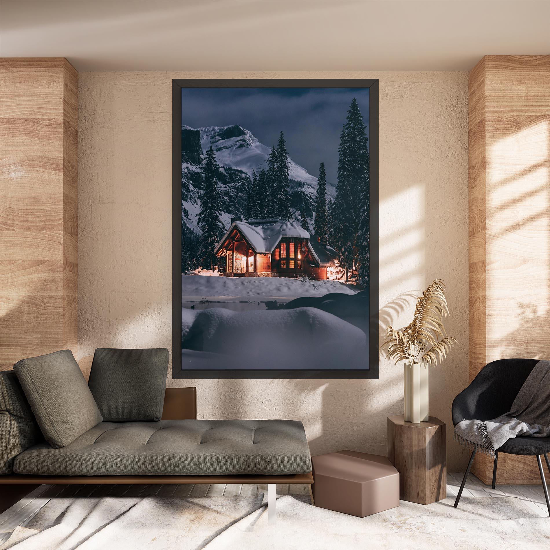 Vászonkép Winter House mockup 8