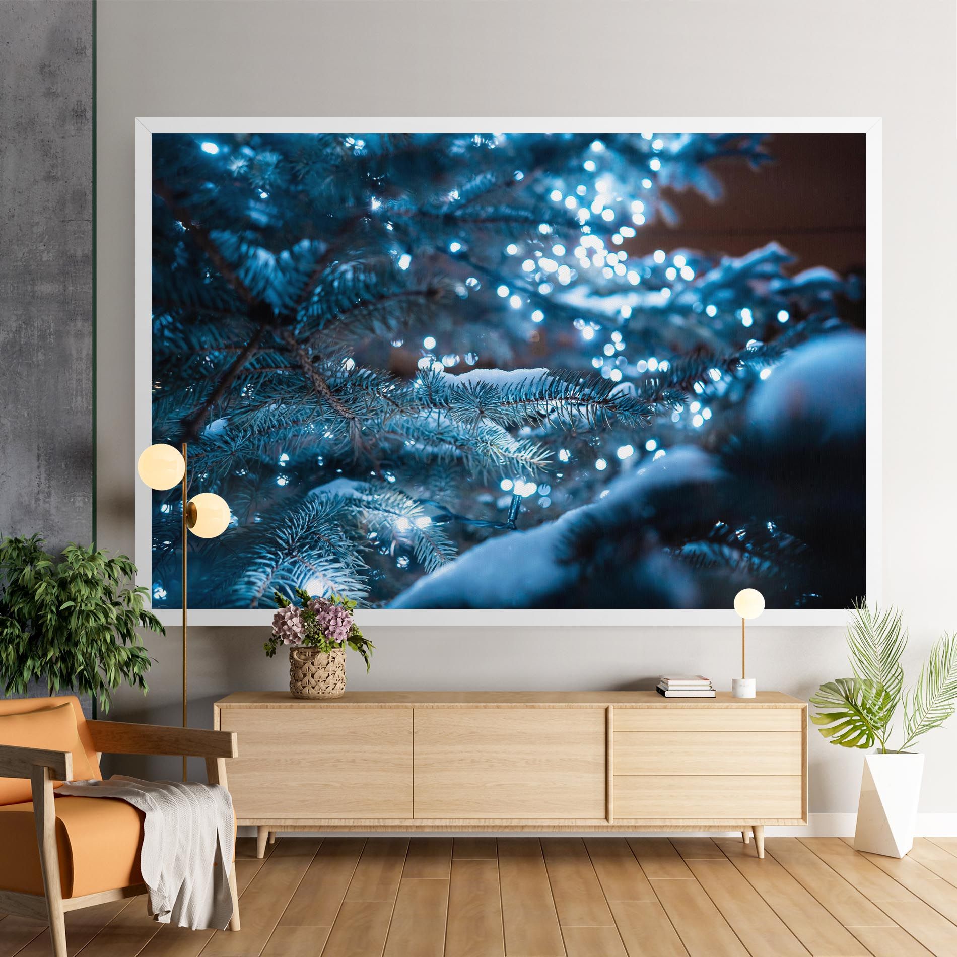 Blue Christmas Tree mockup 9