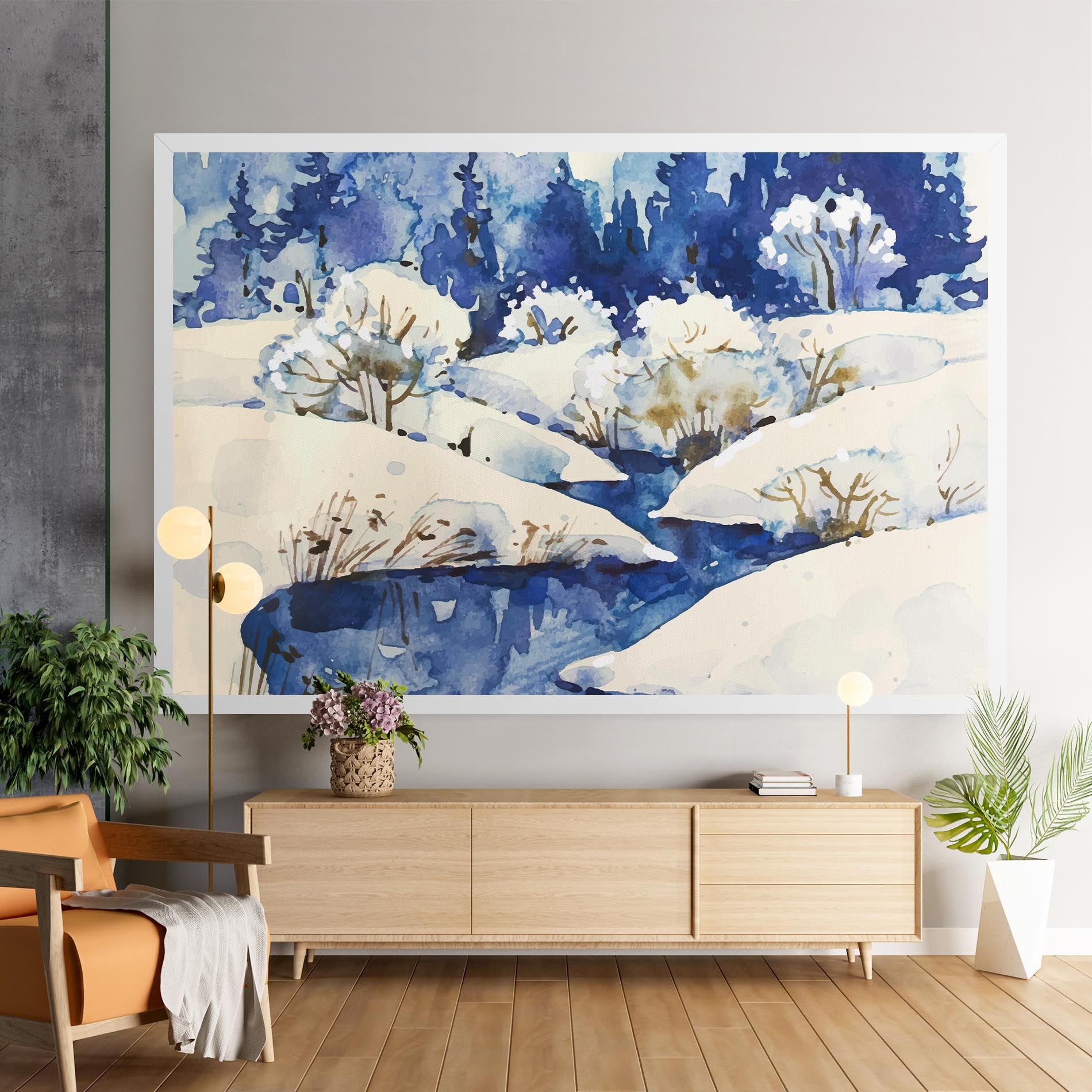Blue Trees Winter mockup 9