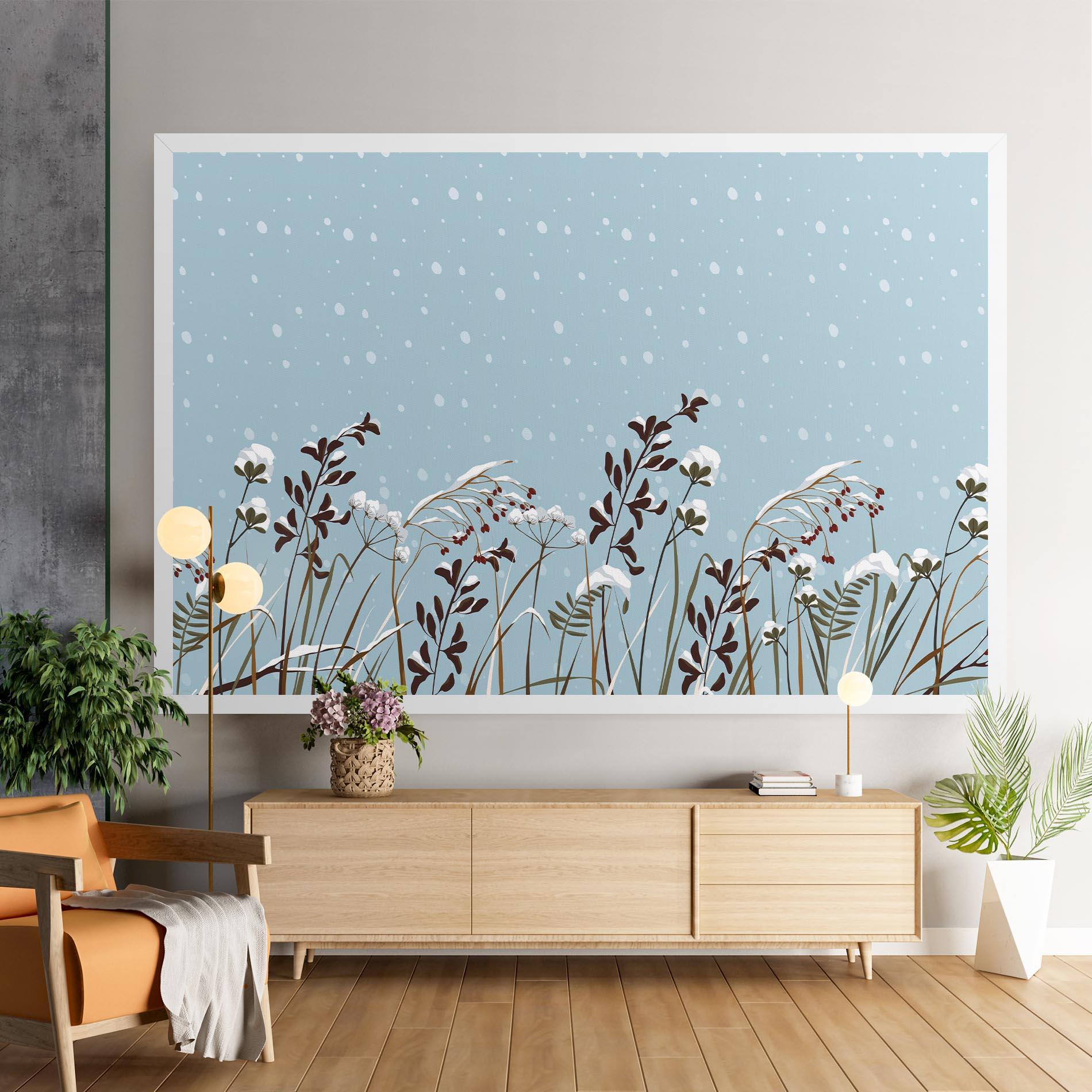 Vászonkép Snow Plants mockup 9