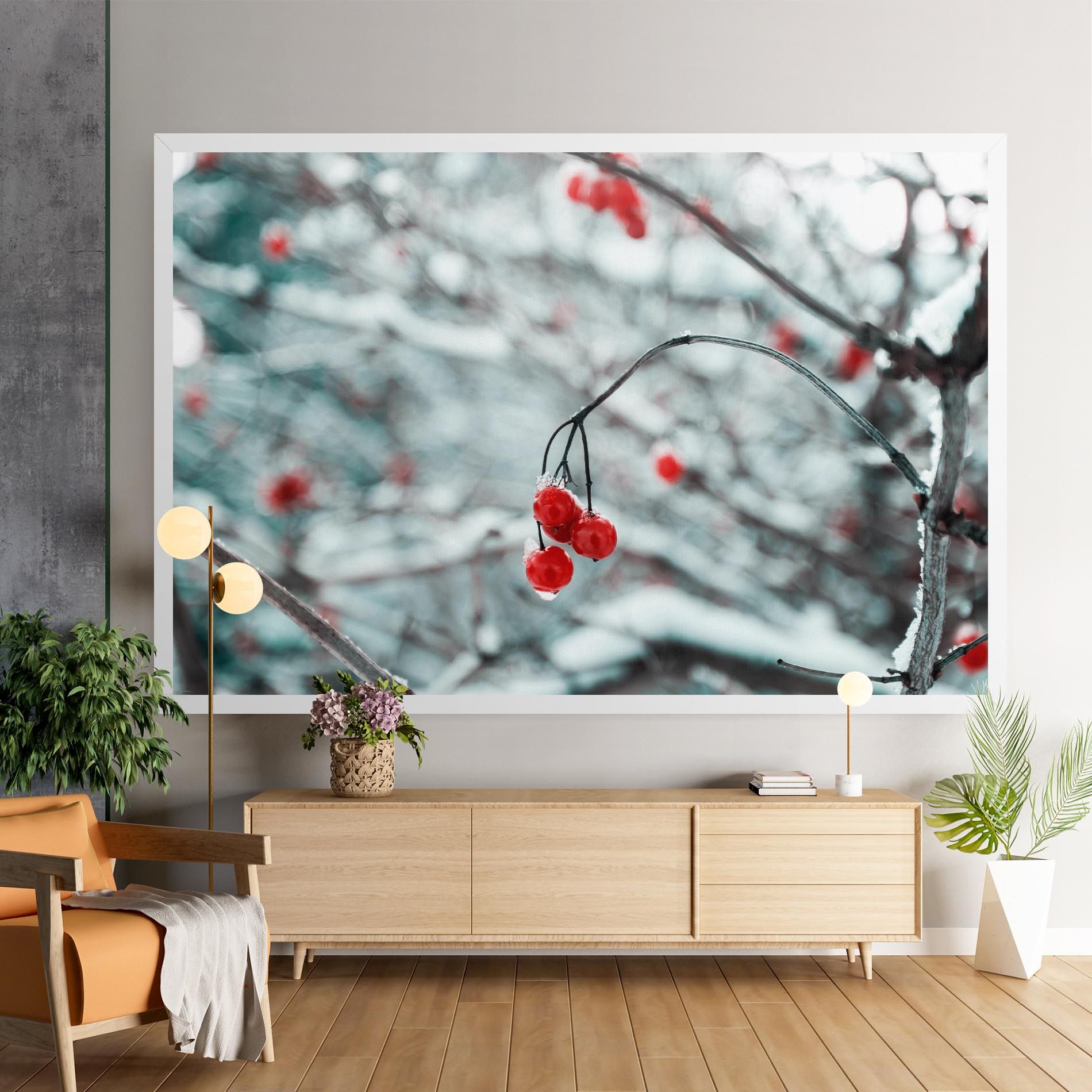 Snow Red Fruits mockup 9