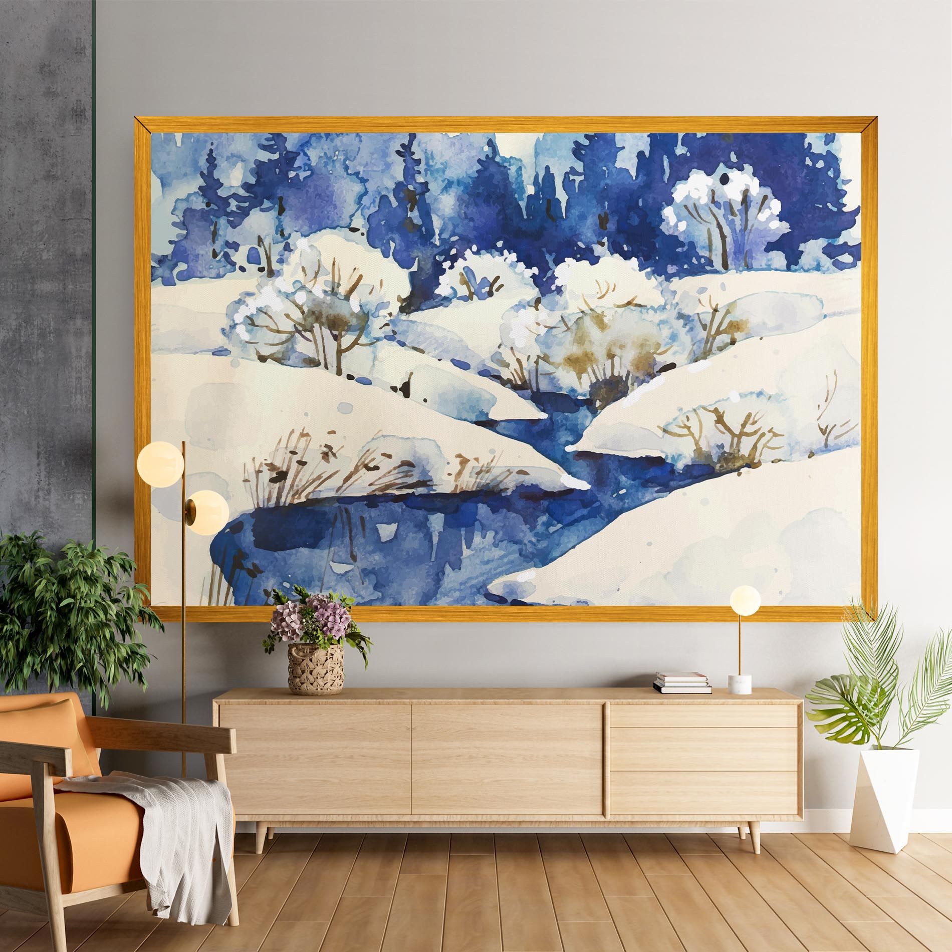 Blue Trees Winter mockup 9