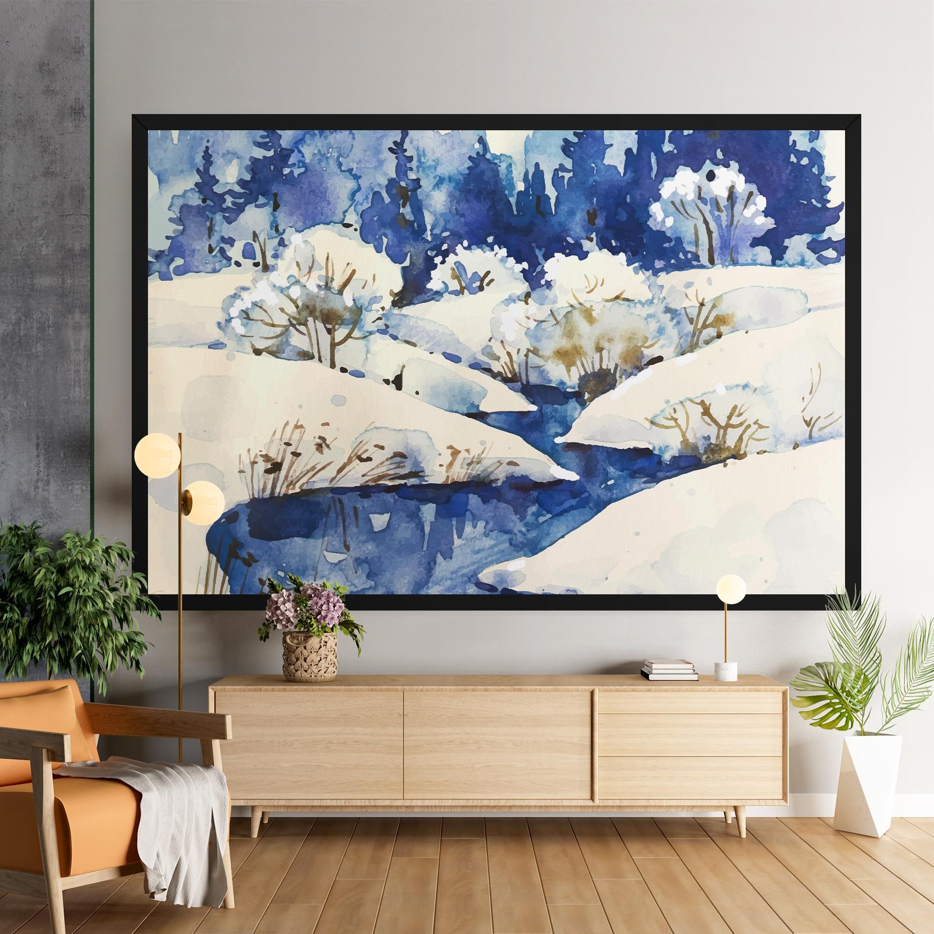 Blue Trees Winter mockup 9