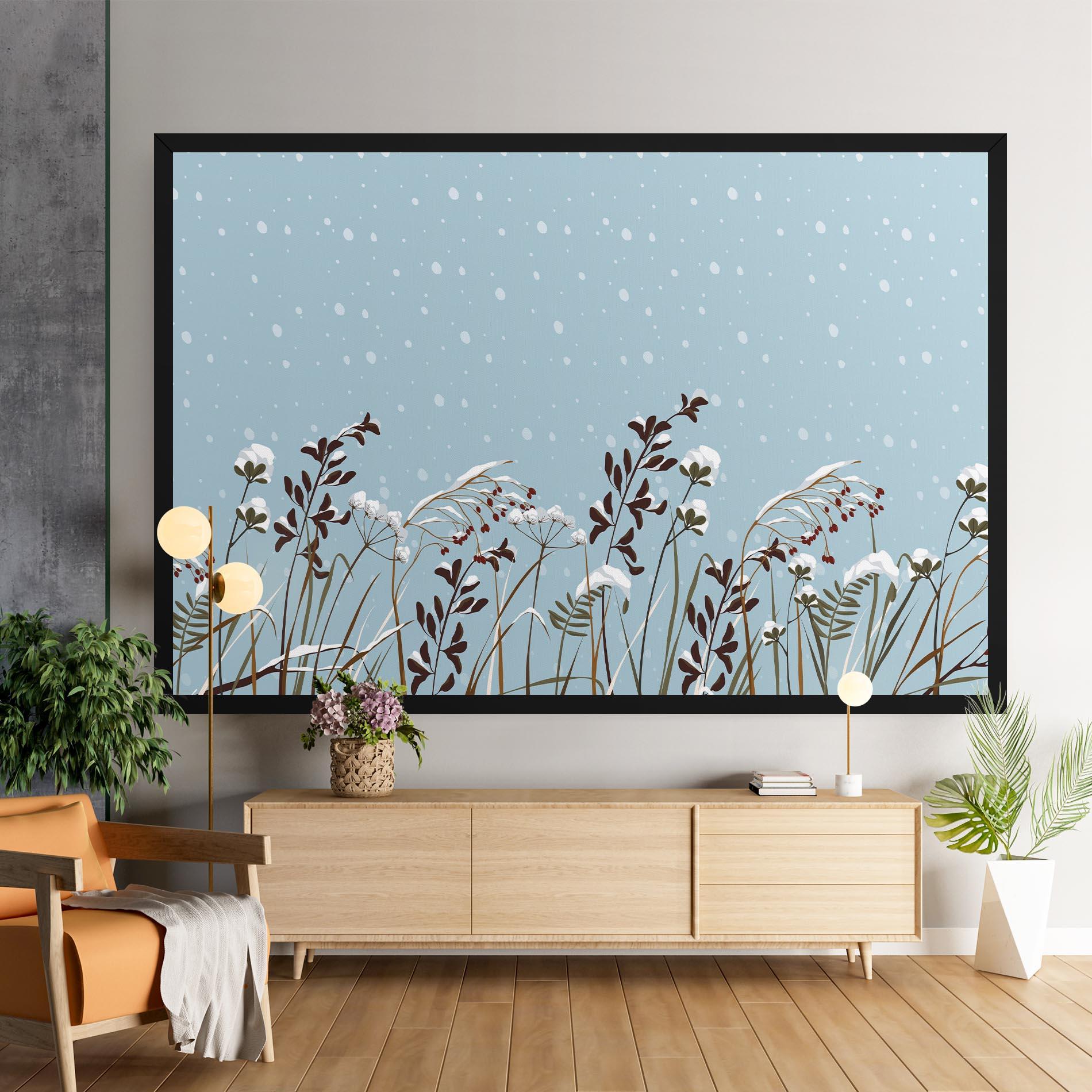 Vászonkép Snow Plants mockup 9