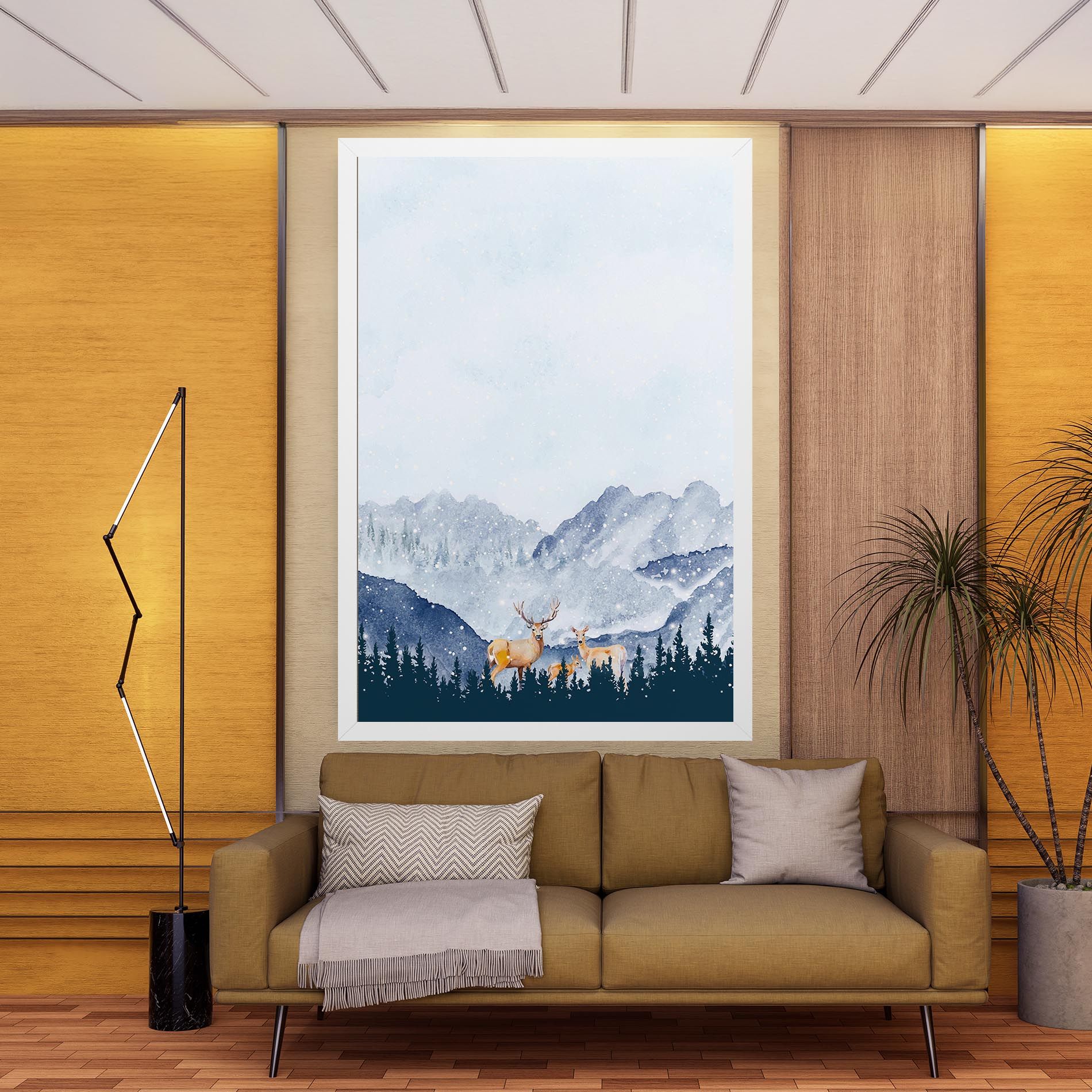 Winter Deers mockup 9