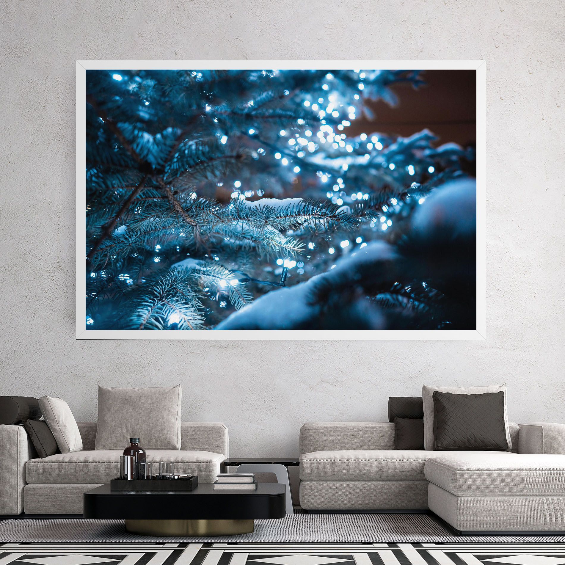 Blue Christmas Tree mockup 2