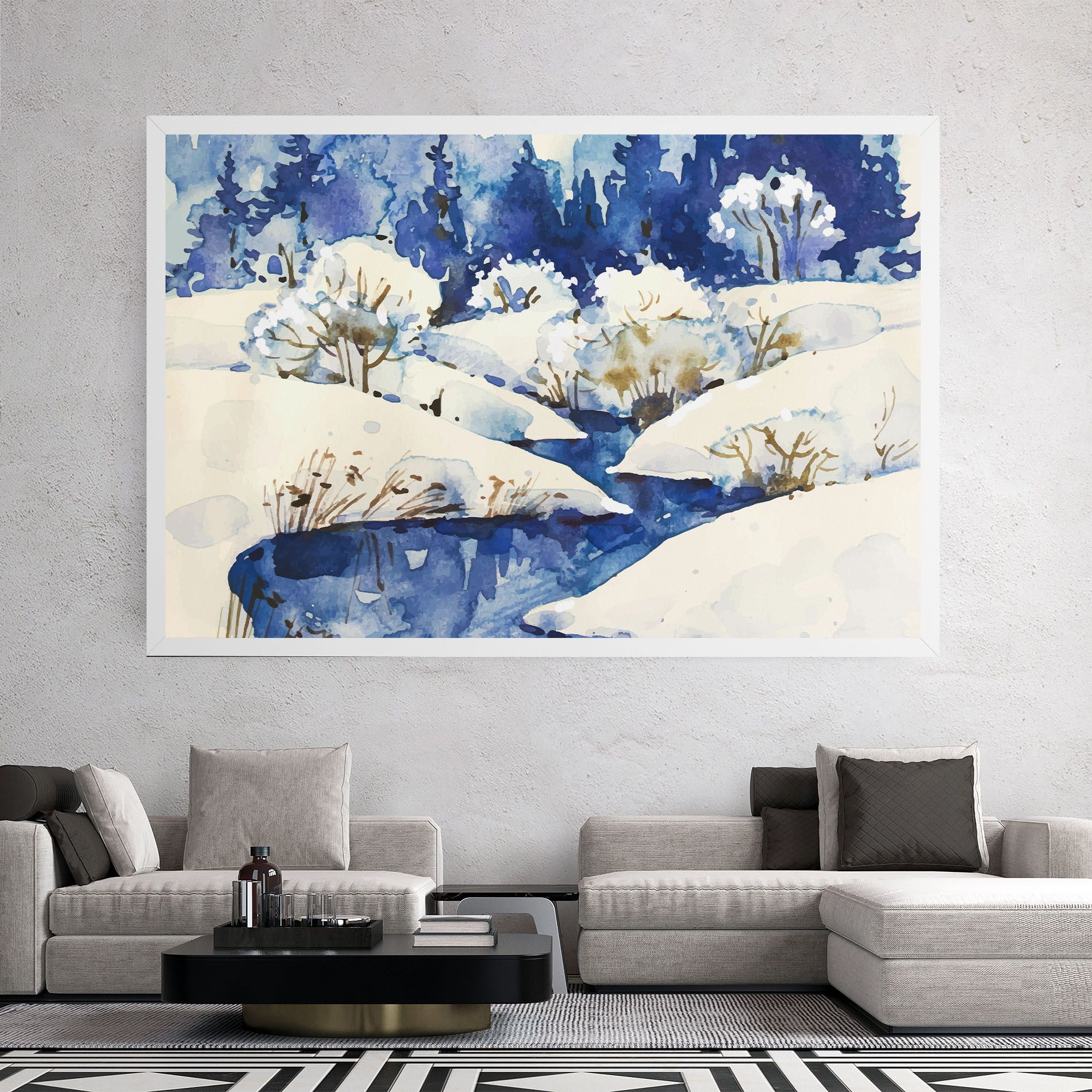 Blue Trees Winter mockup 2