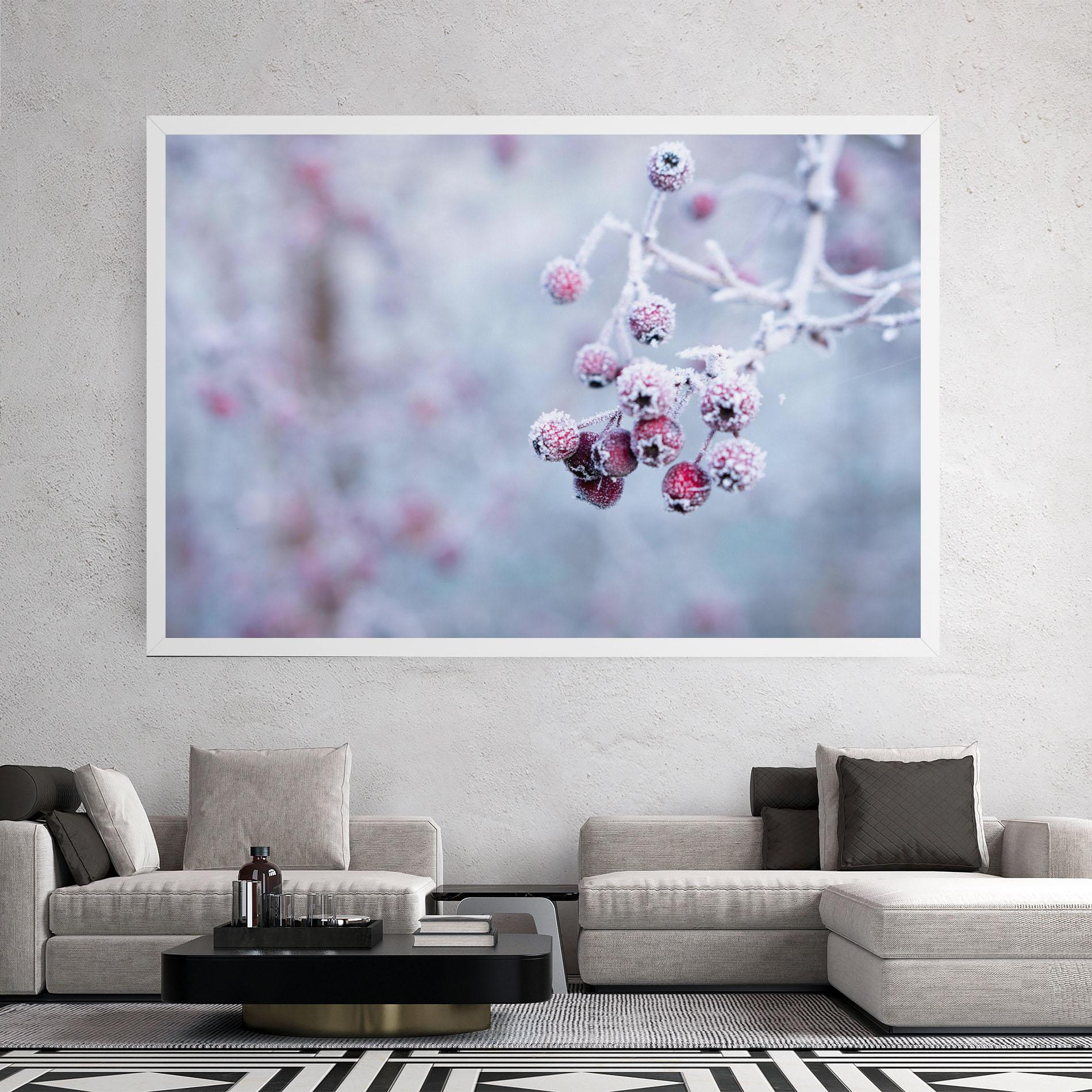 Vászonkép Red Winter Fruits mockup 2