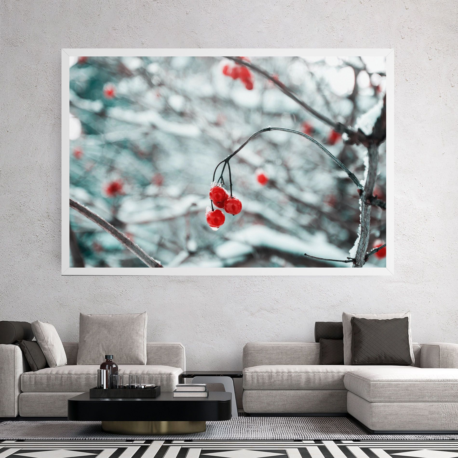 Snow Red Fruits mockup 2