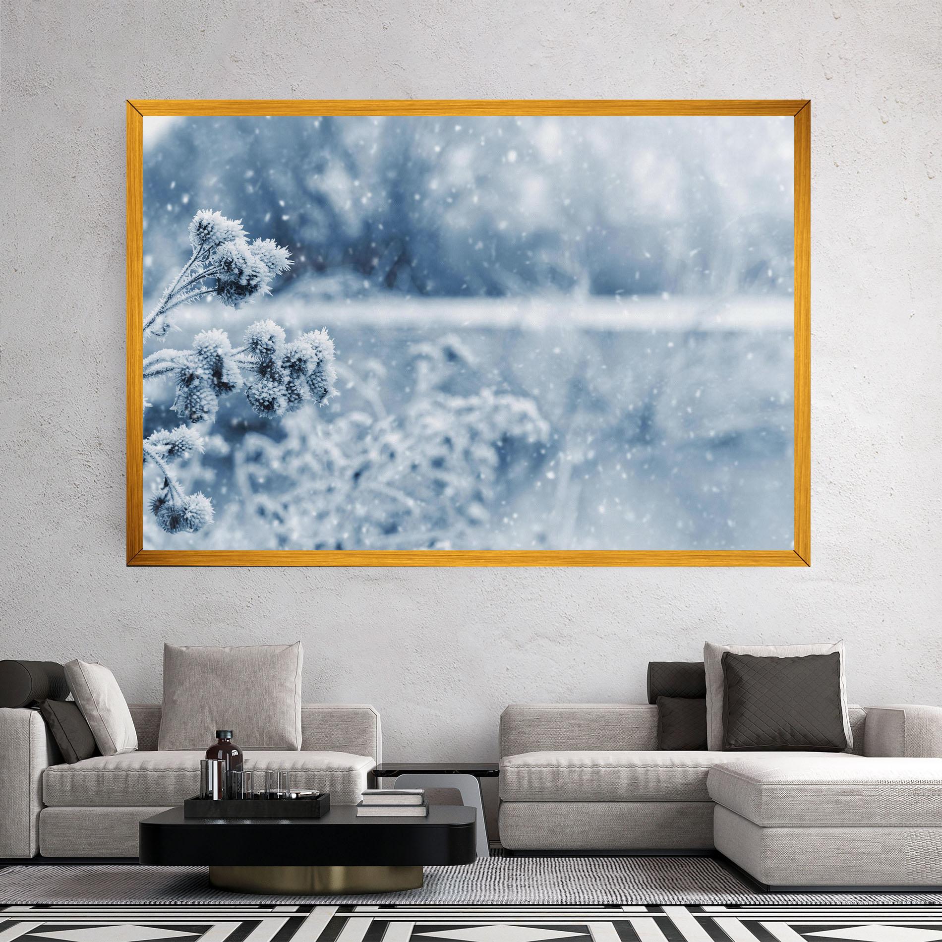 Vászonkép Pretty Winter Plants mockup 2