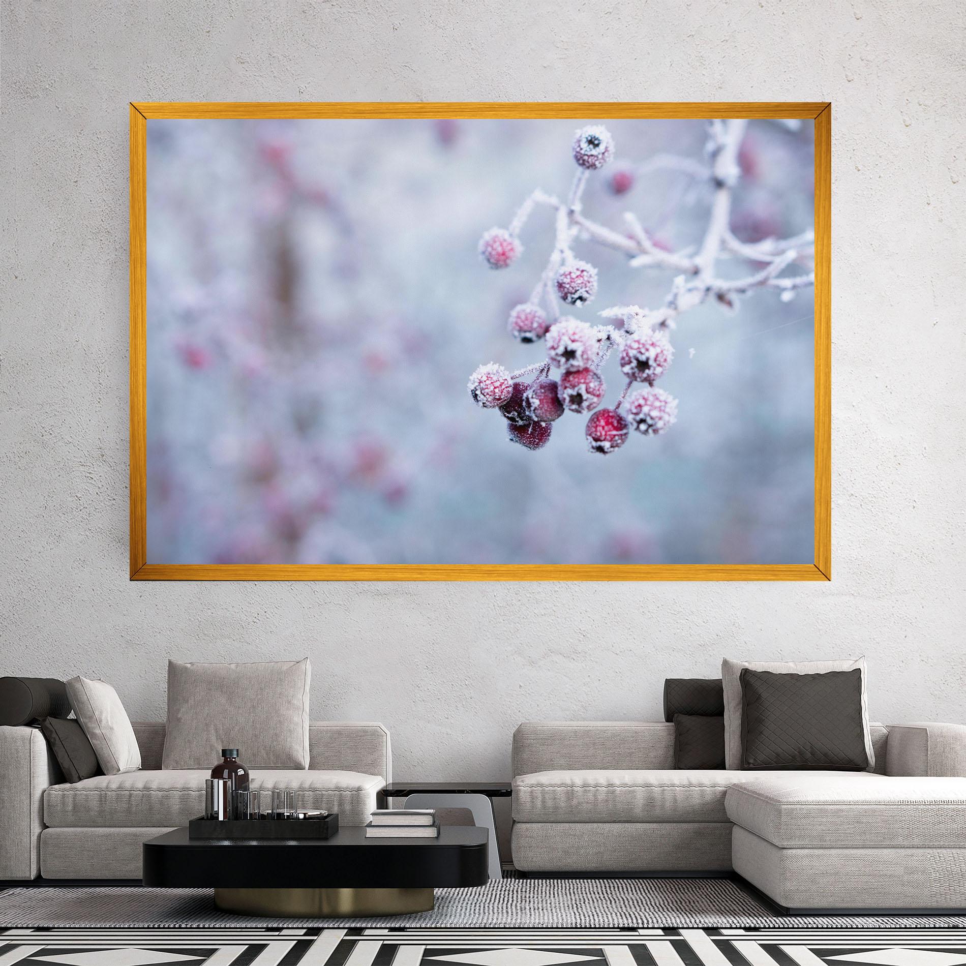 Vászonkép Red Winter Fruits mockup 2