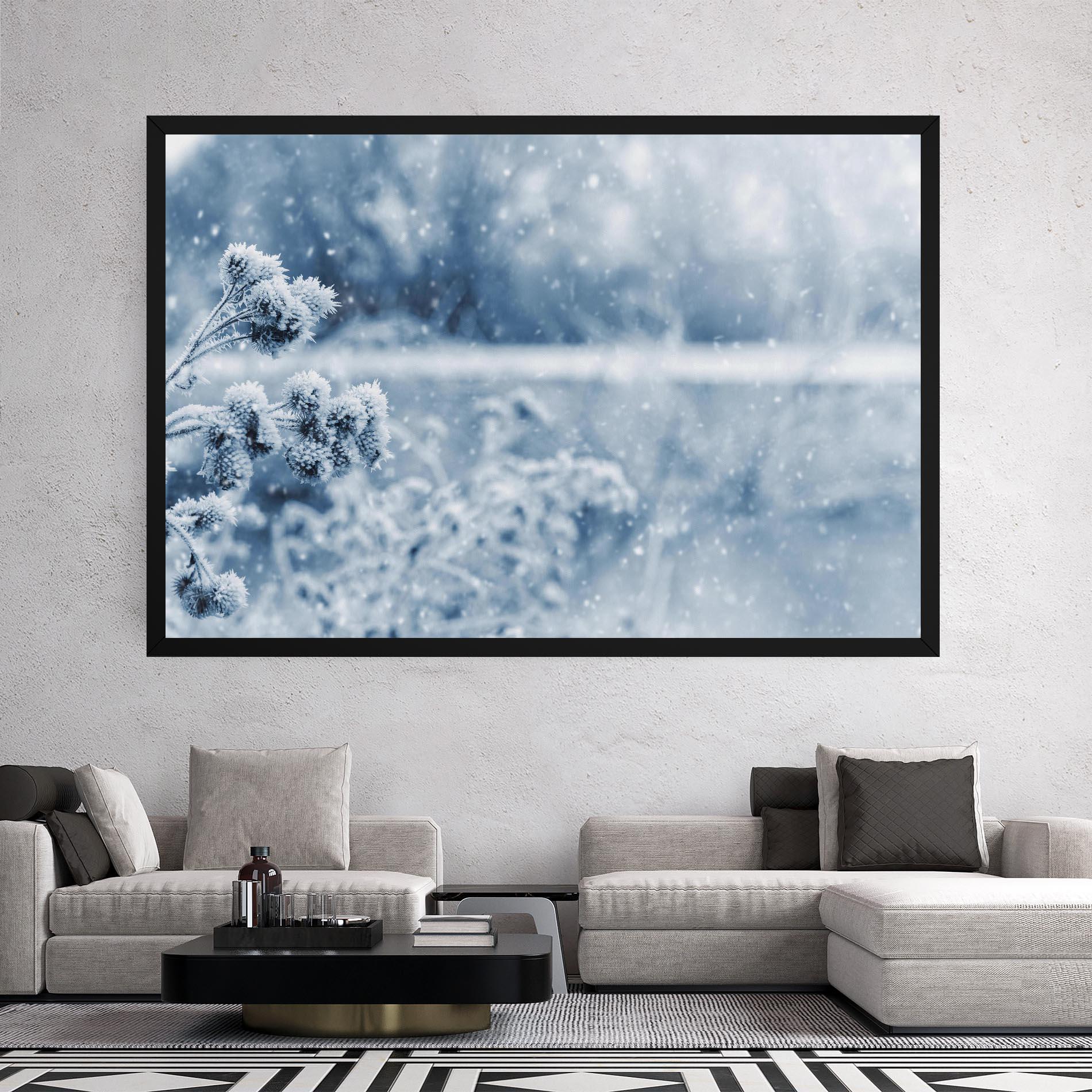 Vászonkép Pretty Winter Plants mockup 2