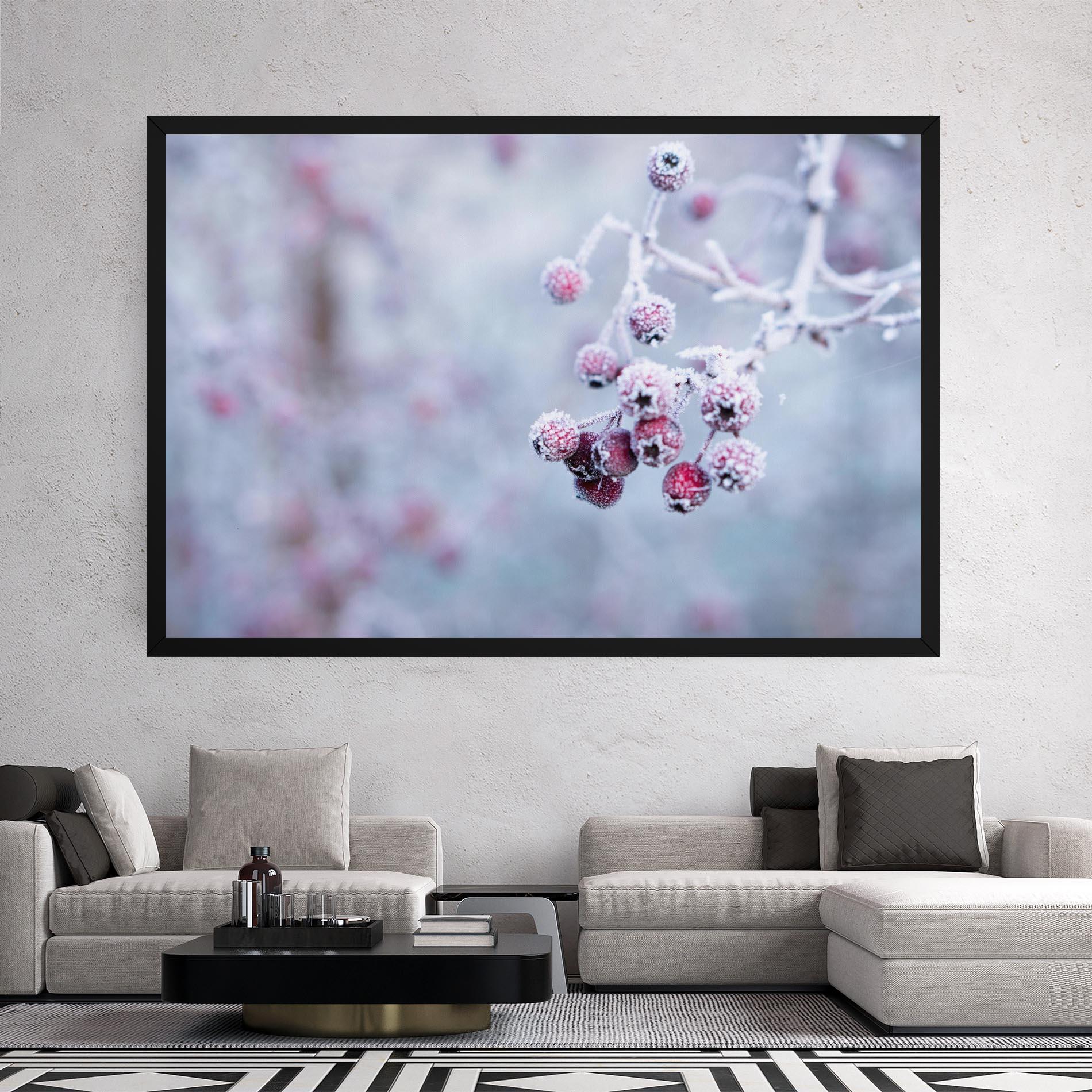 Vászonkép Red Winter Fruits mockup 2