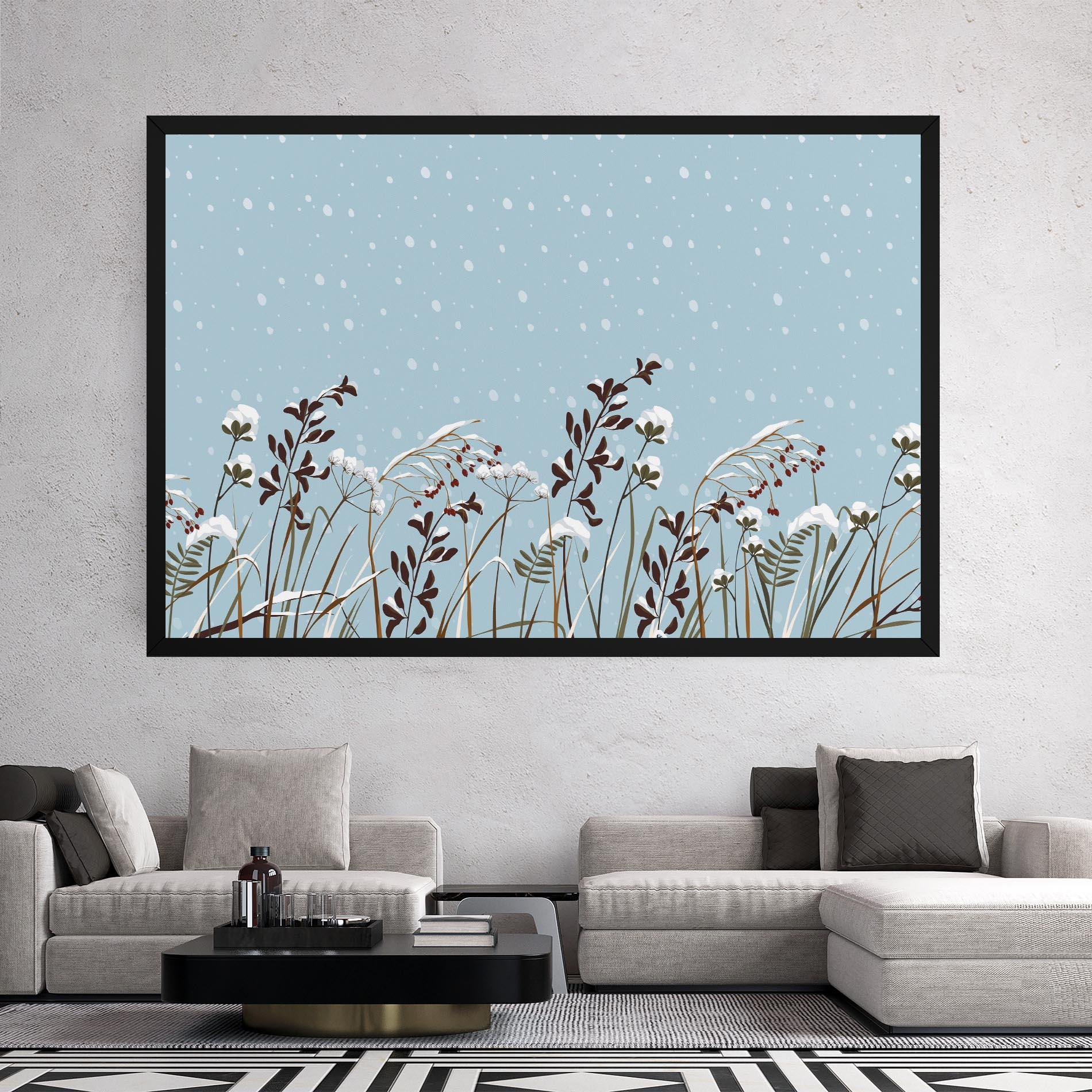 Vászonkép Snow Plants mockup 2