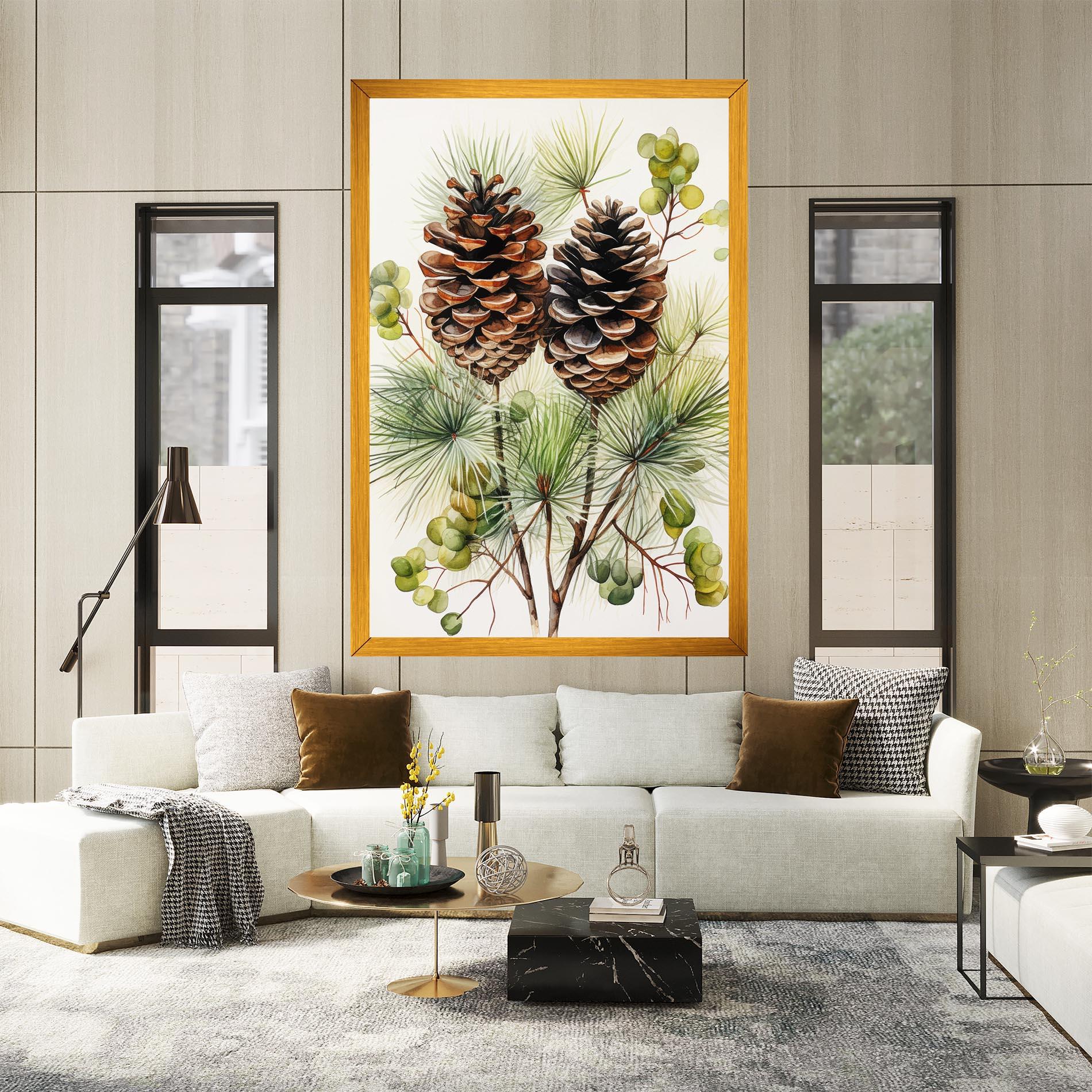 Vászonkép Brown Cones mockup 2