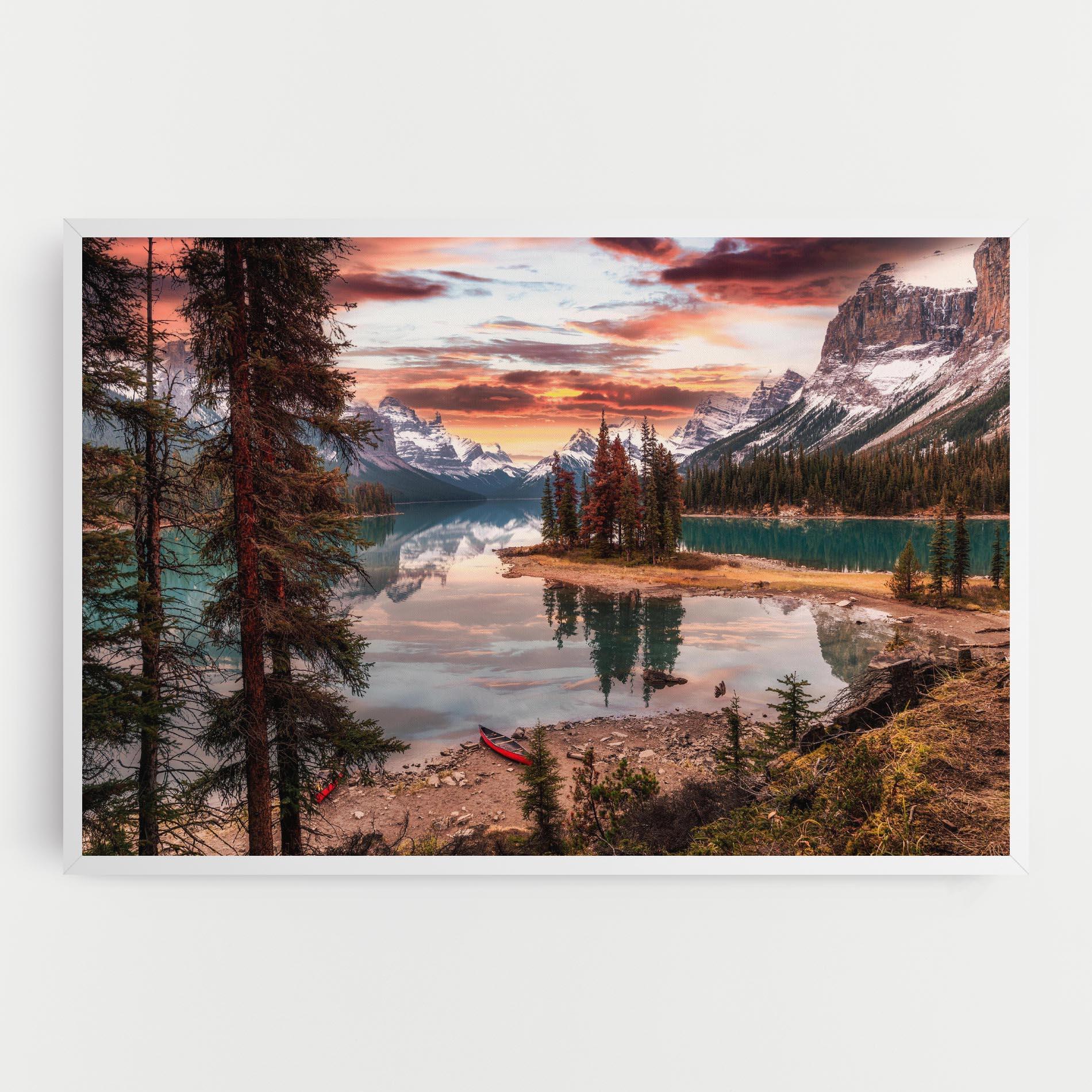 Vászonkép Sunset Lake View mockup 0