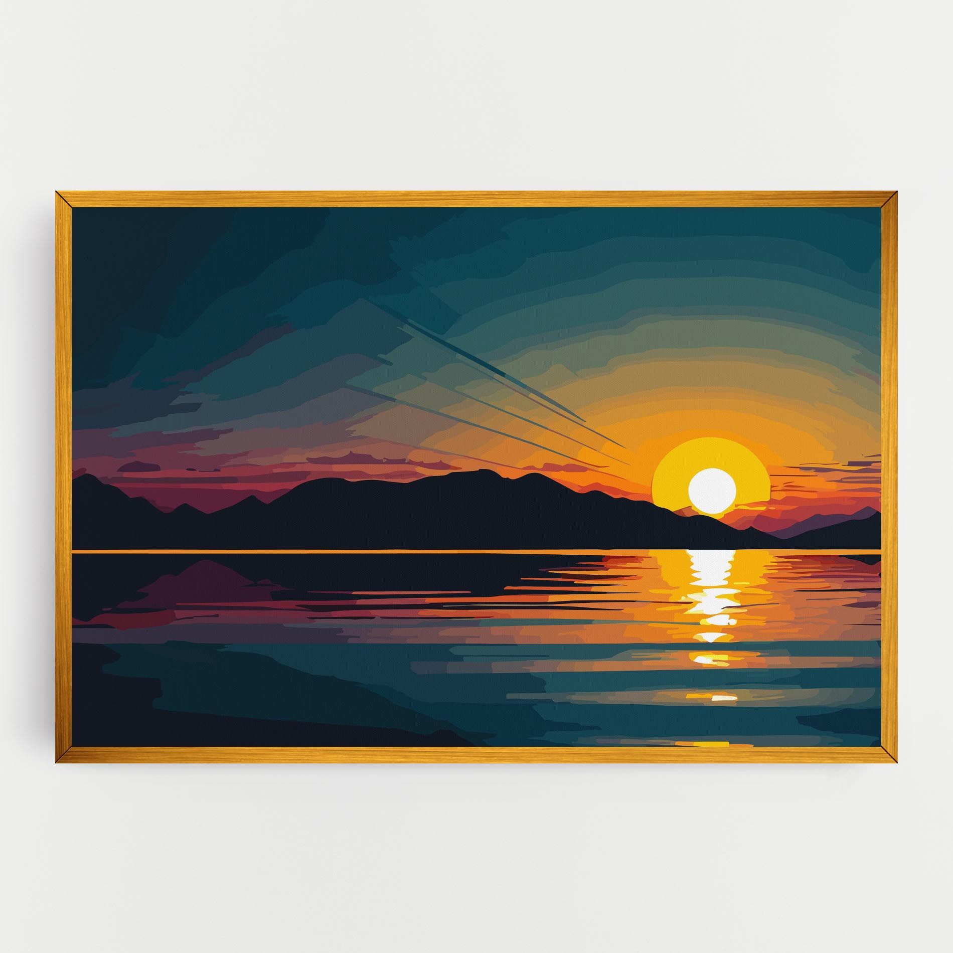 Sunset Art Lake mockup 0