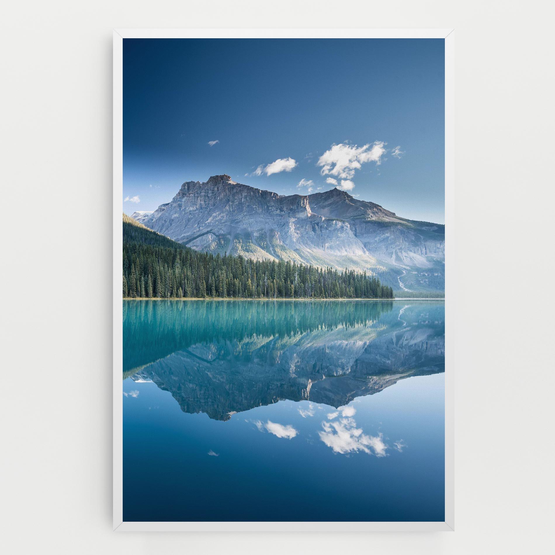 Vászonkép Blue Mountain Lake mockup 0