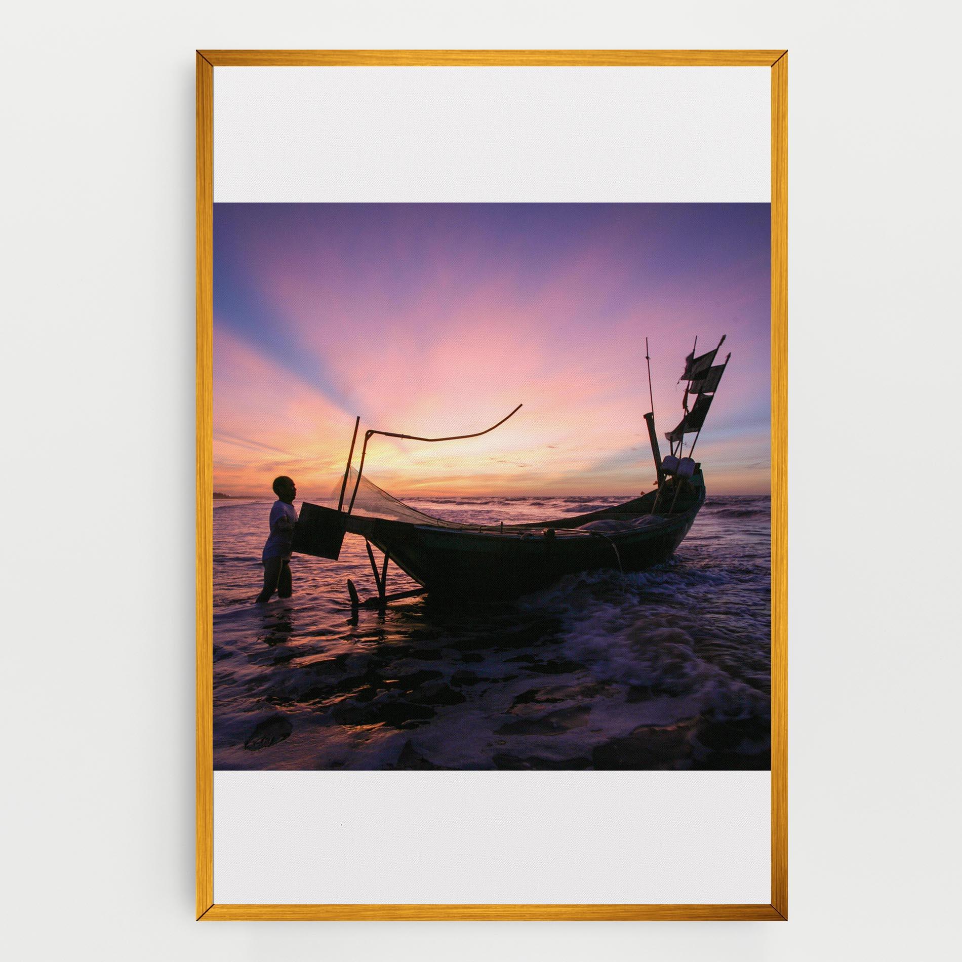 Vászonkép Sailor At Dawn mockup 0