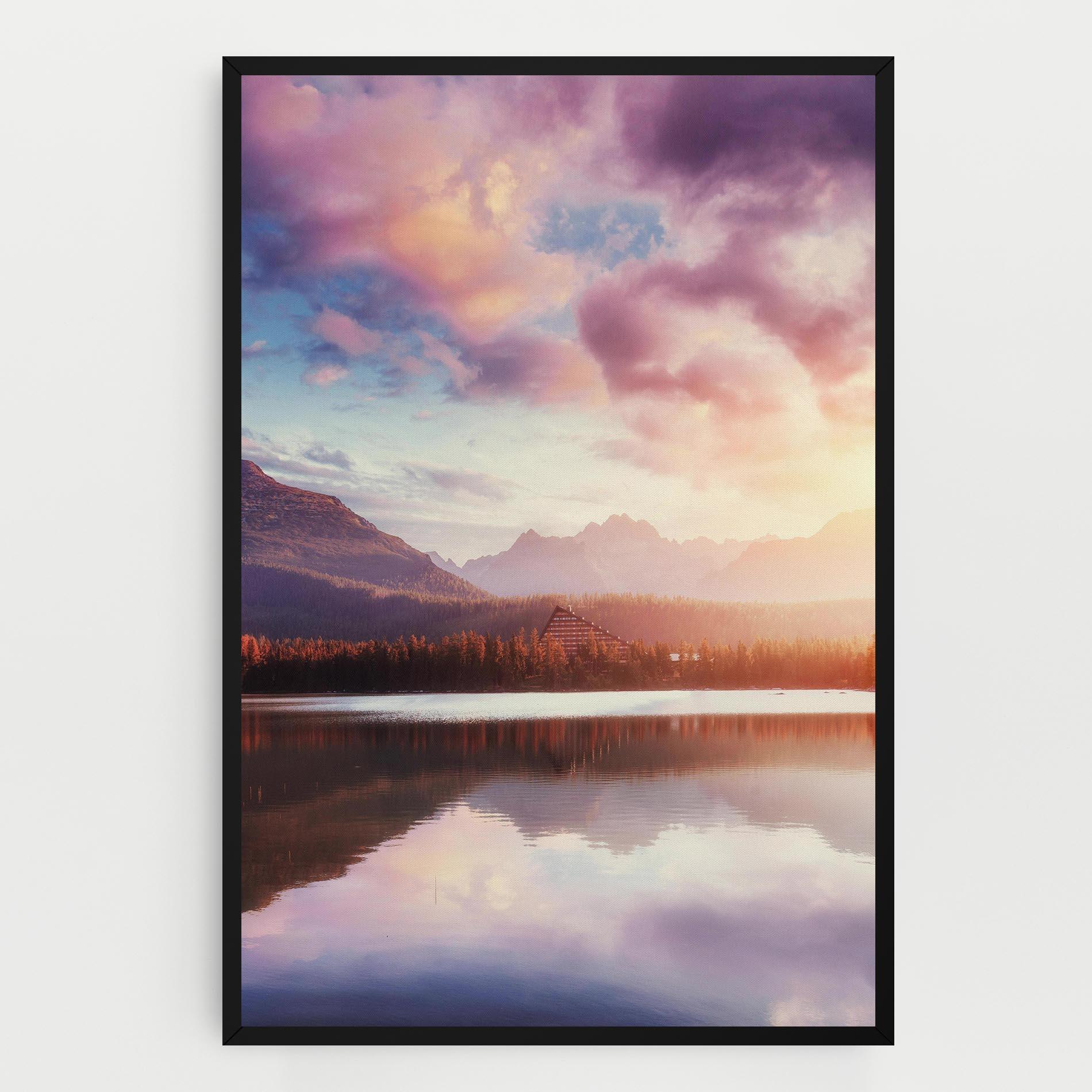 Vászonkép Orange Lake Light mockup 0