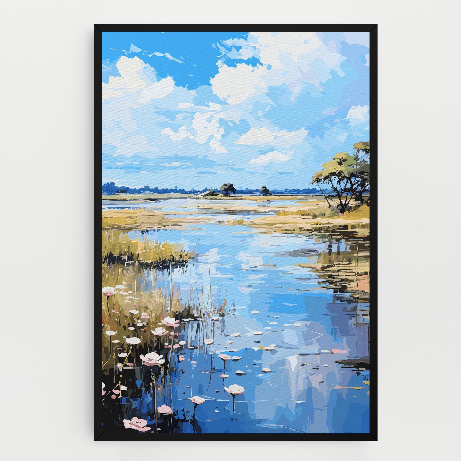 Vászonkép Riverside Flowers mockup 0