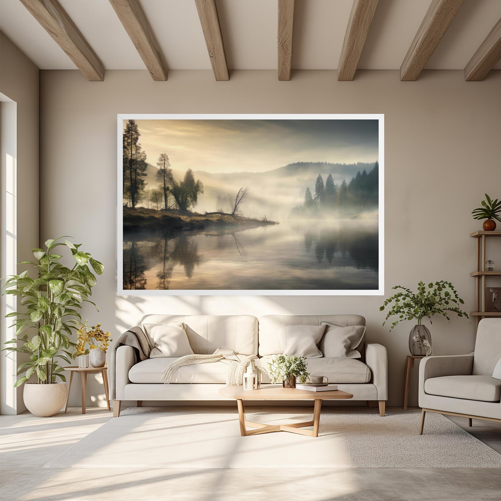 Vászonkép Foggy Morning mockup 6