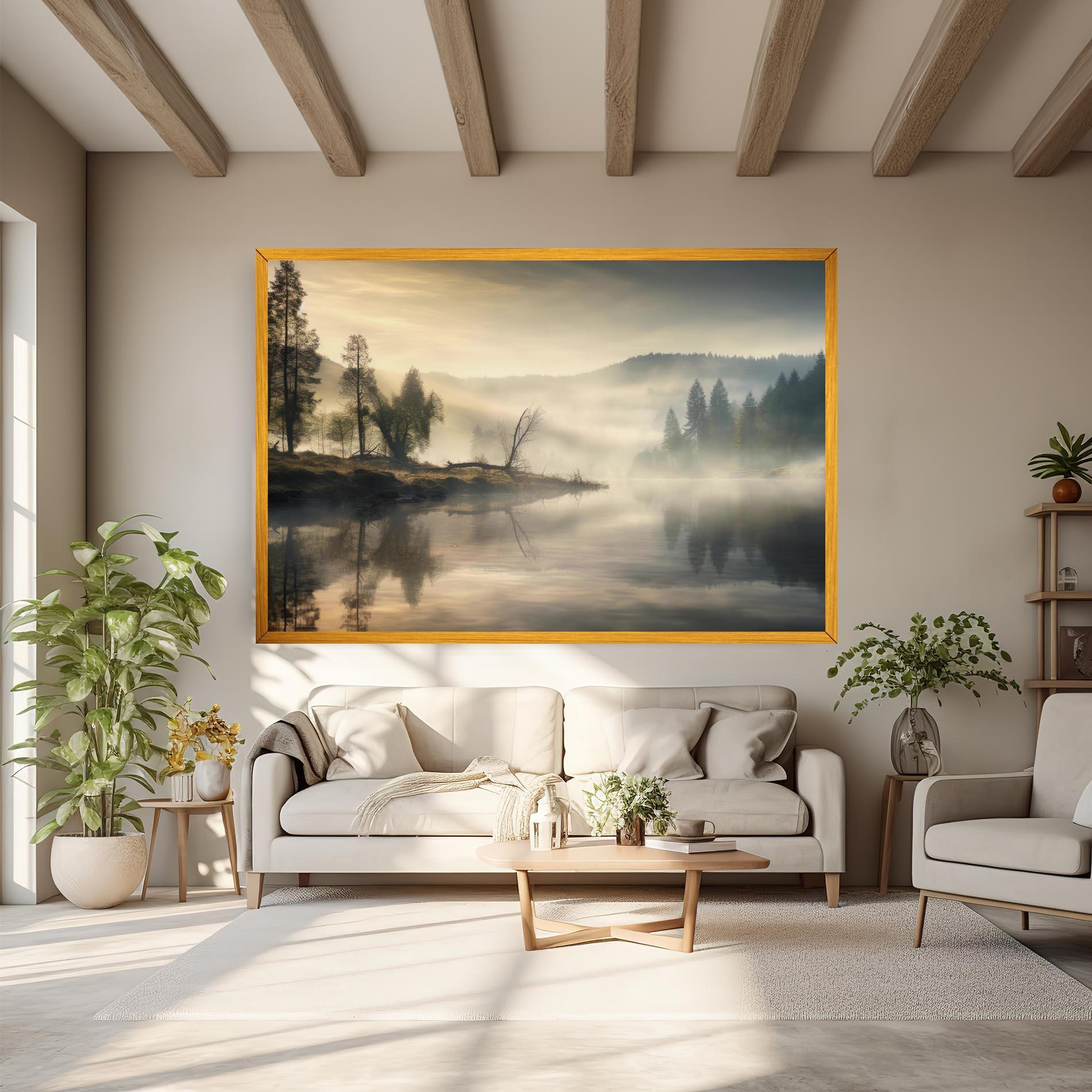 Vászonkép Foggy Morning mockup 6