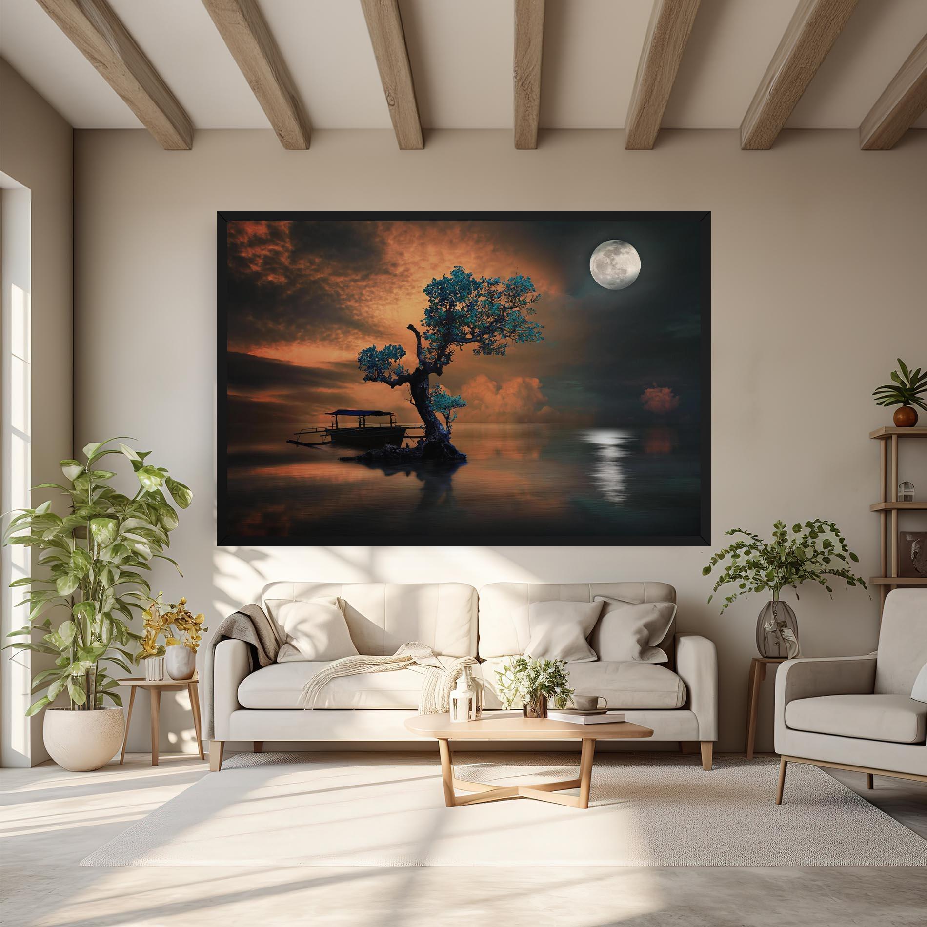 Vászonkép Blue Tree mockup 6