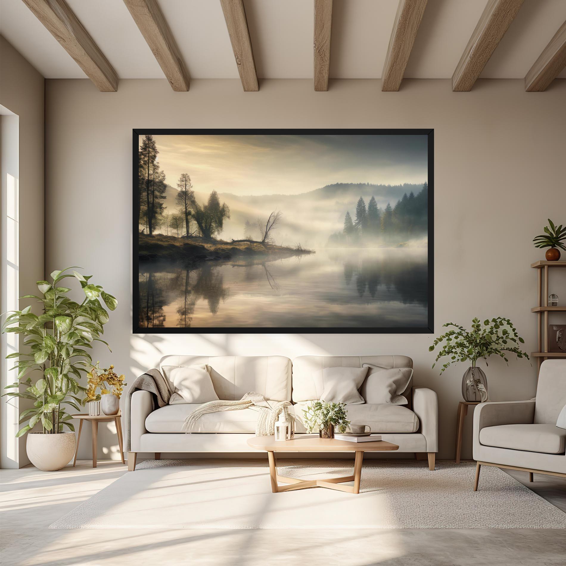 Vászonkép Foggy Morning mockup 6