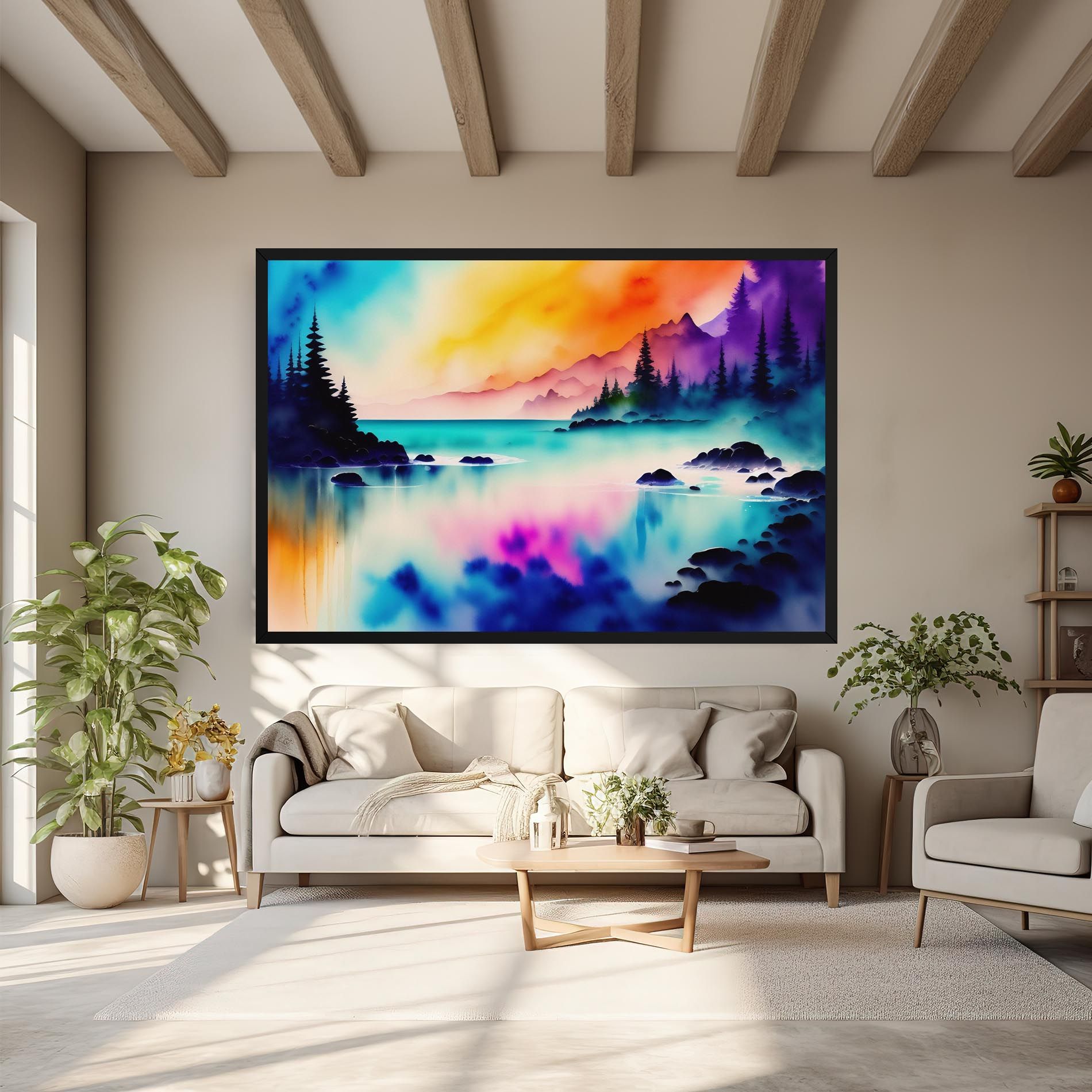 Lake Painting mockup 6