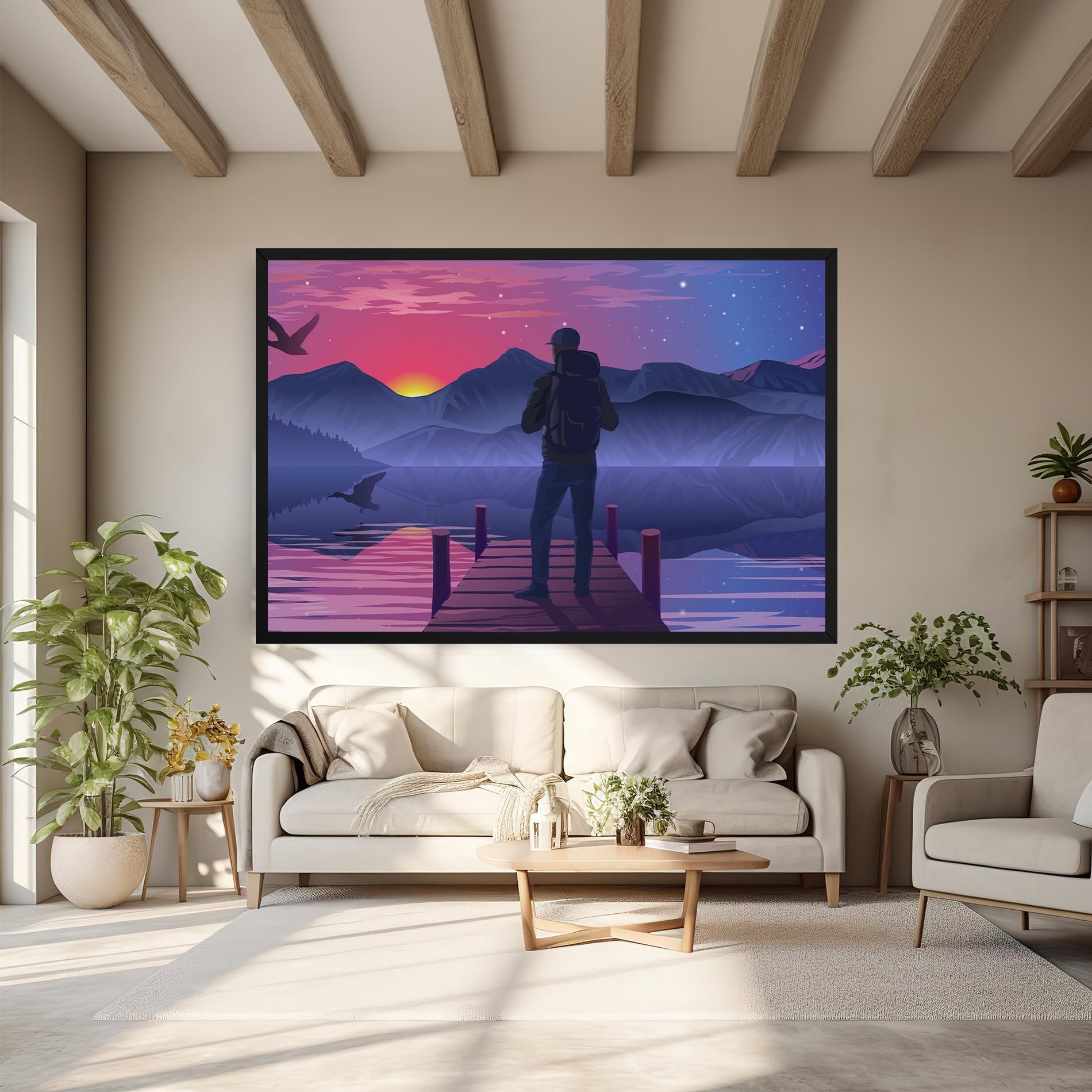 Lake Pink Night mockup 6