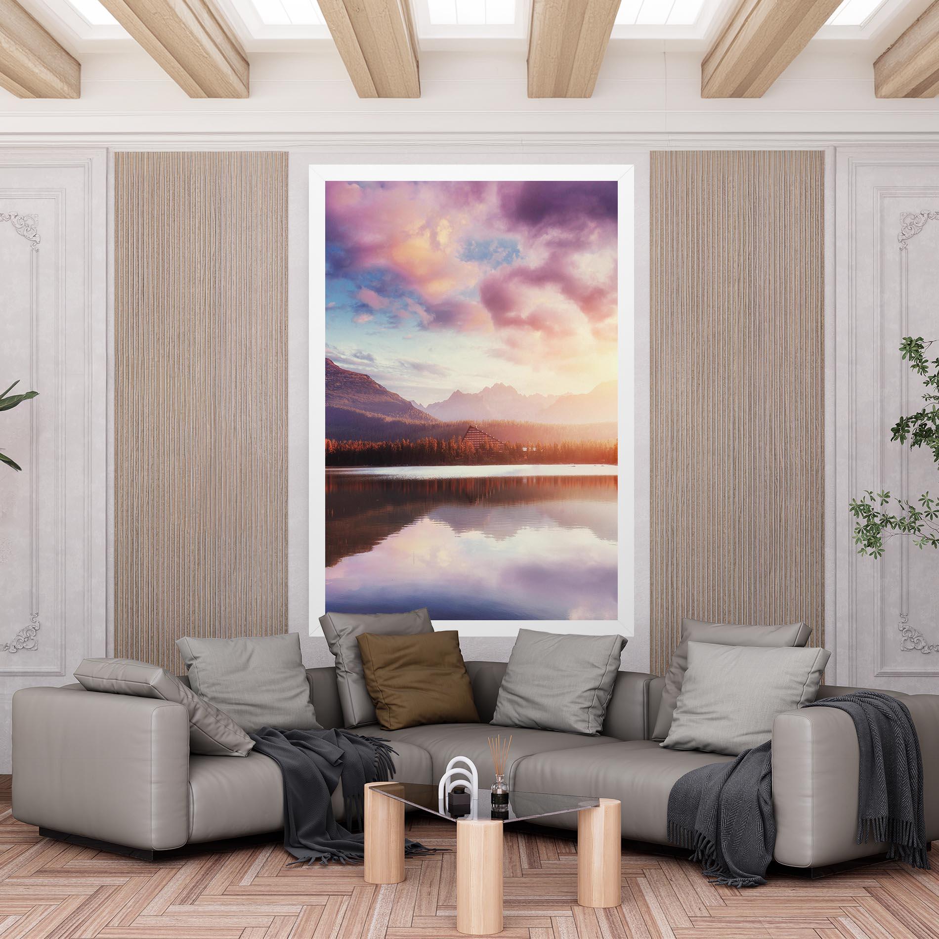 Vászonkép Orange Lake Light mockup 6