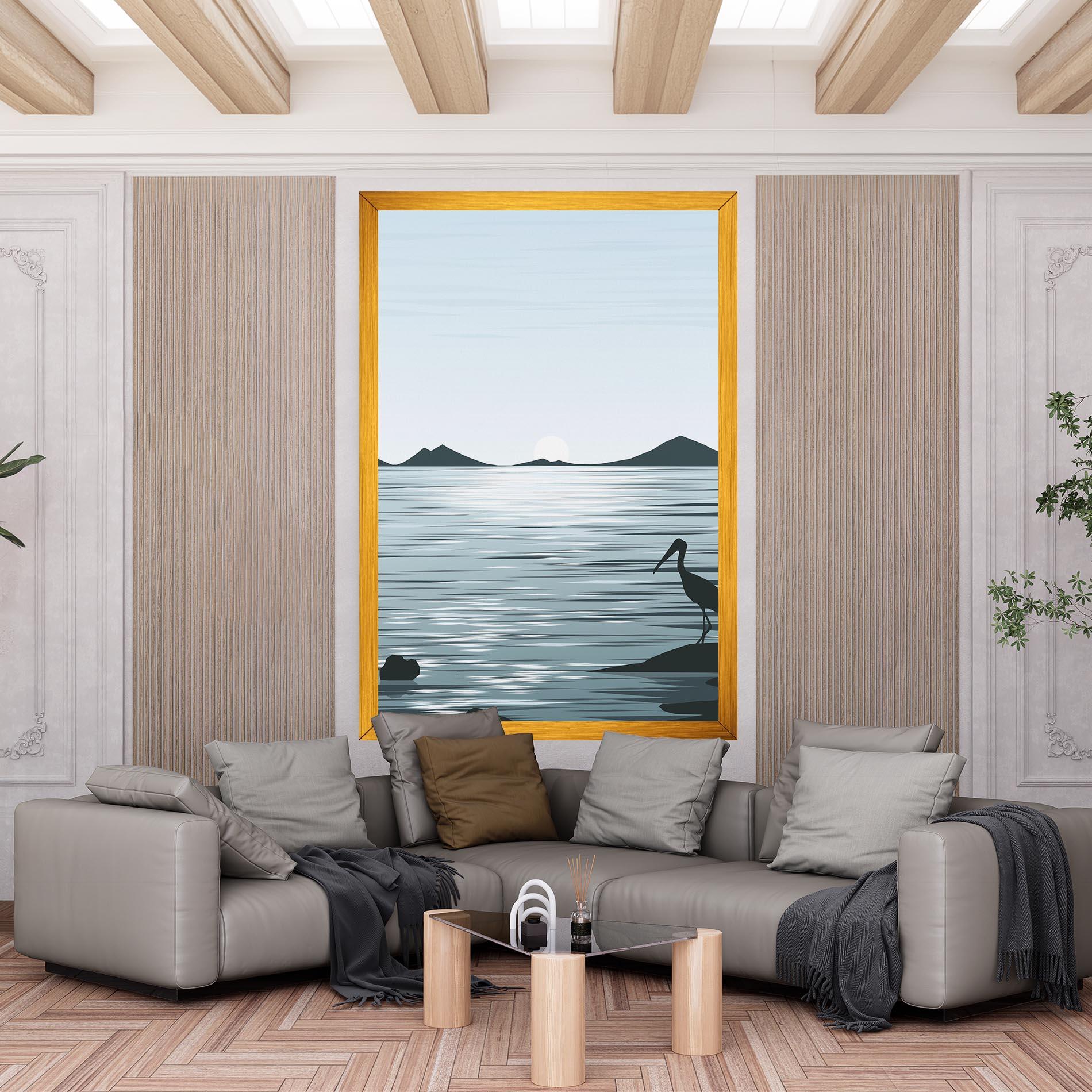 Vászonkép Sparkling_lake_view mockup 6