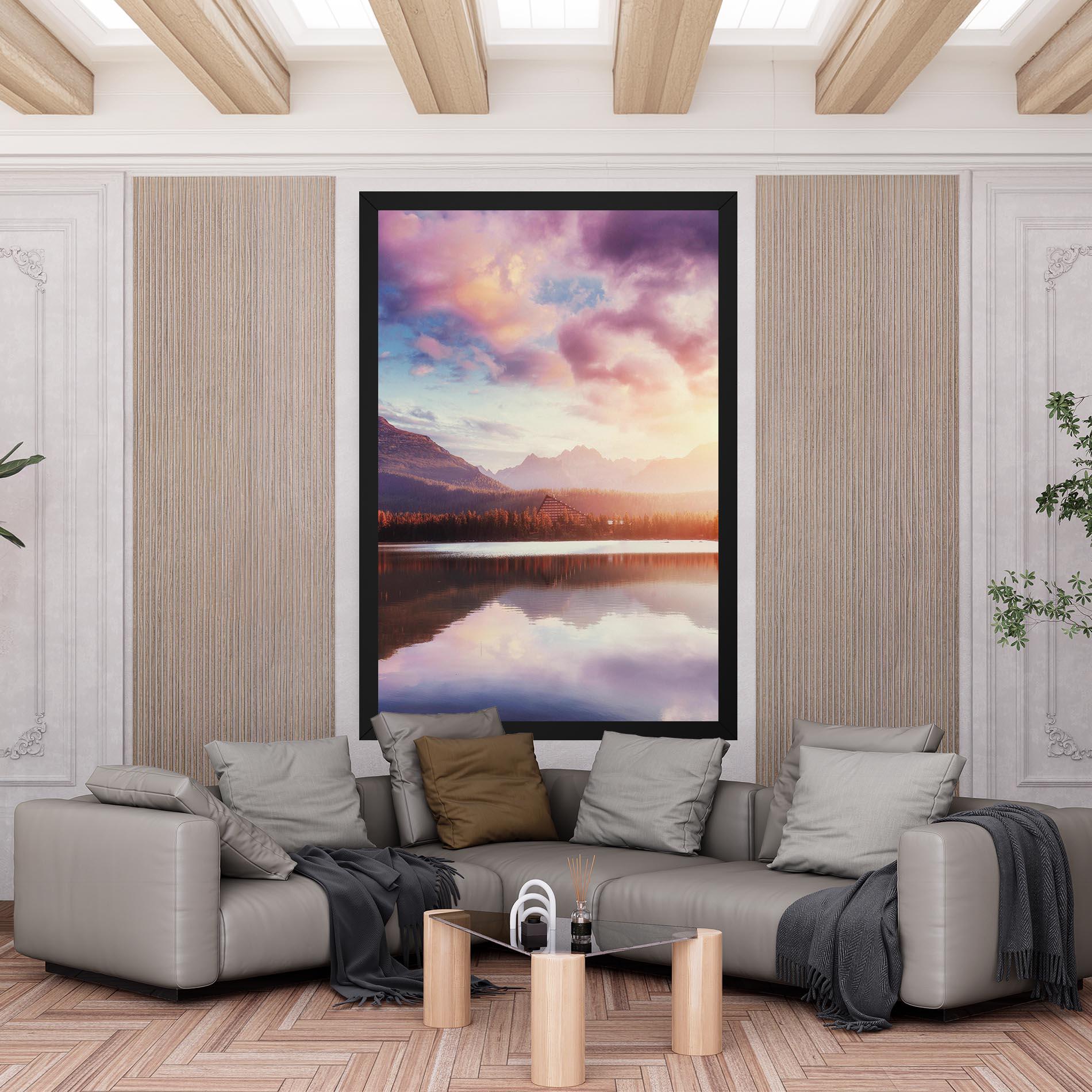 Vászonkép Orange Lake Light mockup 6