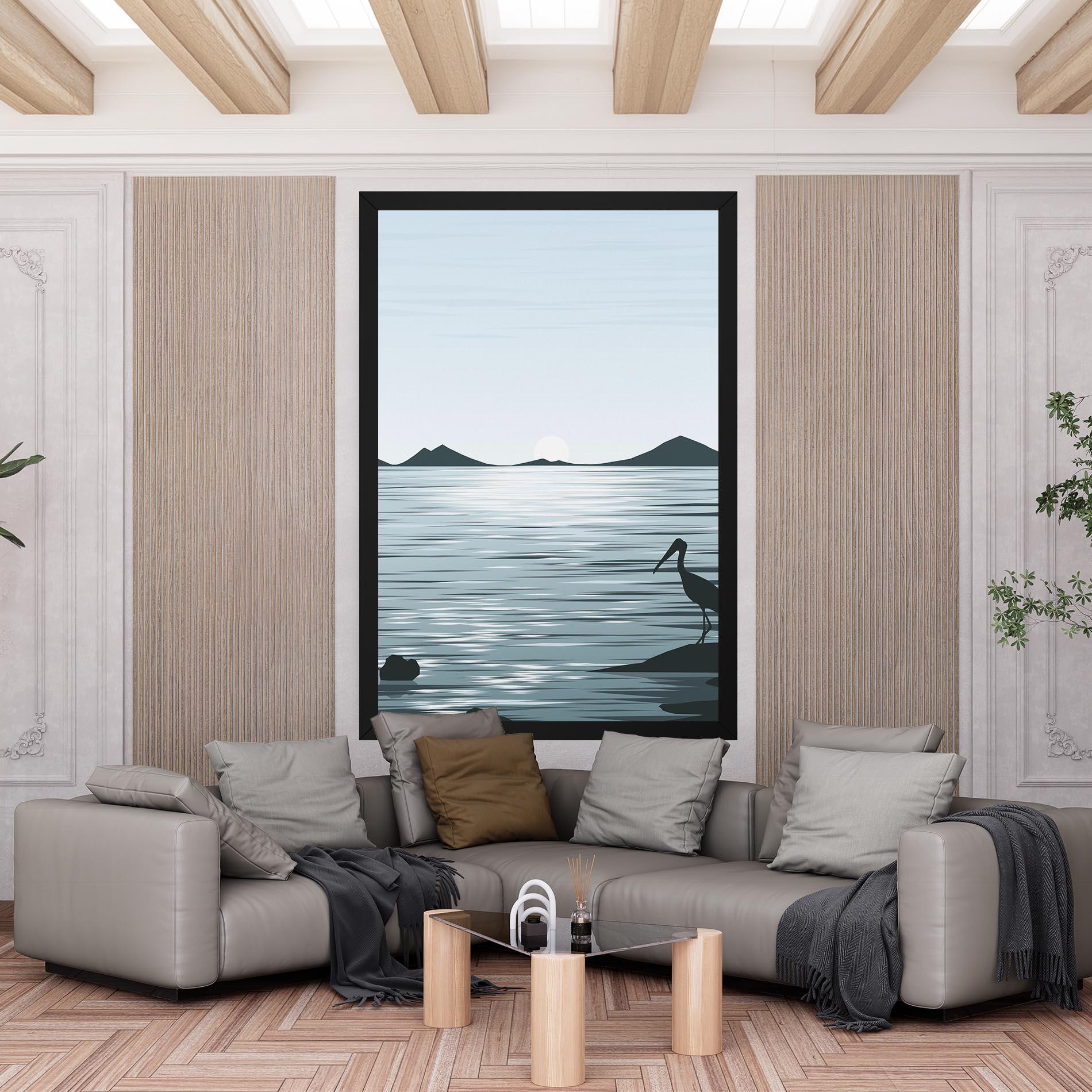 Vászonkép Sparkling_lake_view mockup 6
