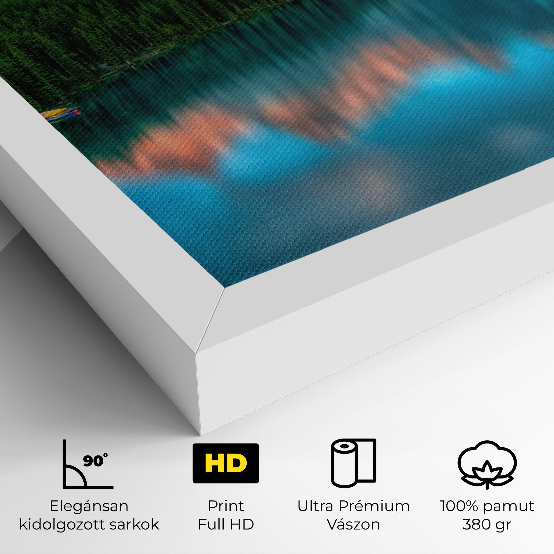 Vászonkép Beautiful Blue Lake mockup 4