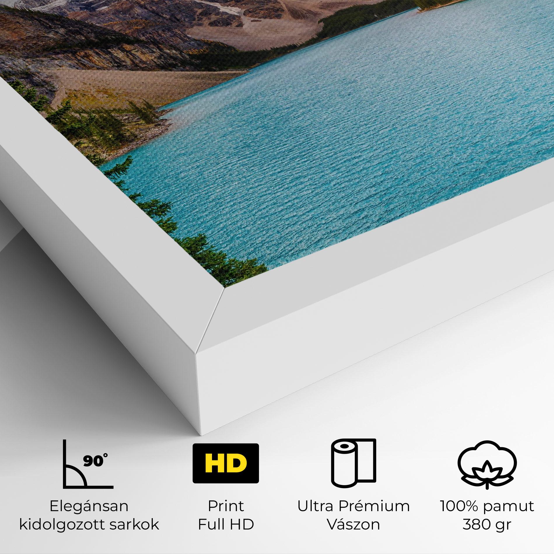 Vászonkép Blue Magic Lake mockup 4