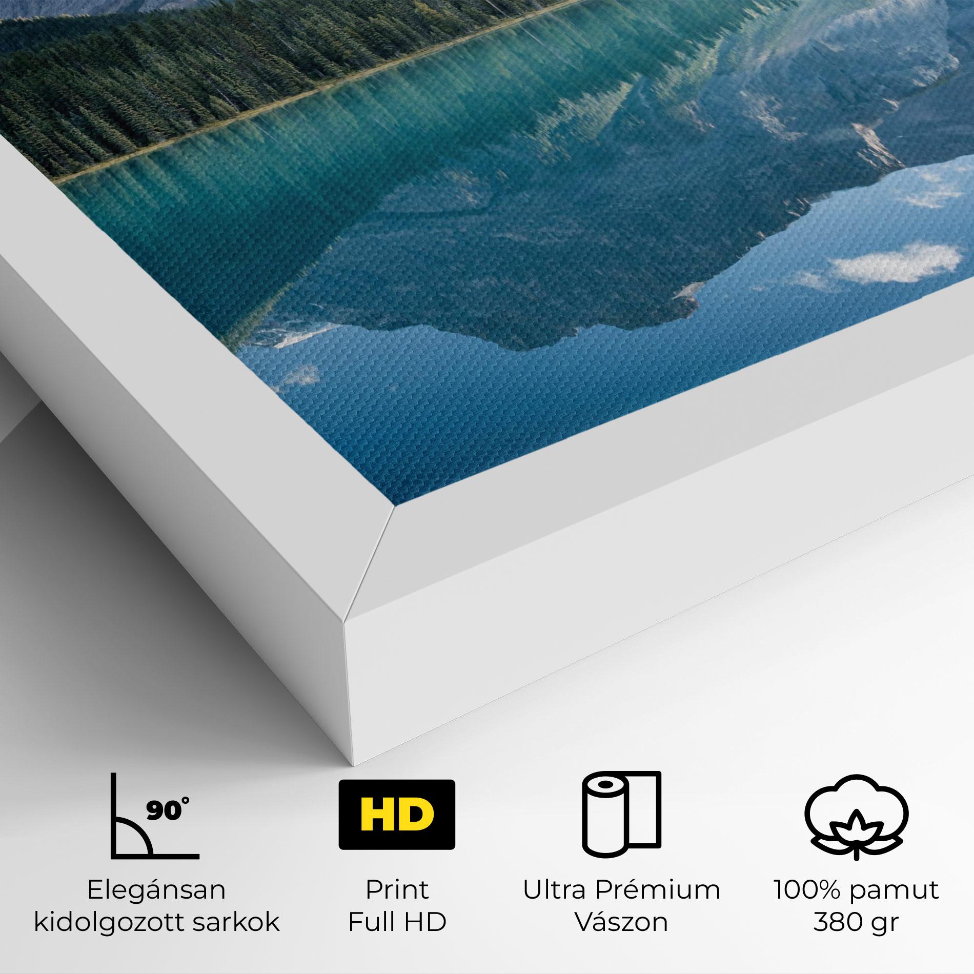 Vászonkép Blue Mountain Lake mockup 4