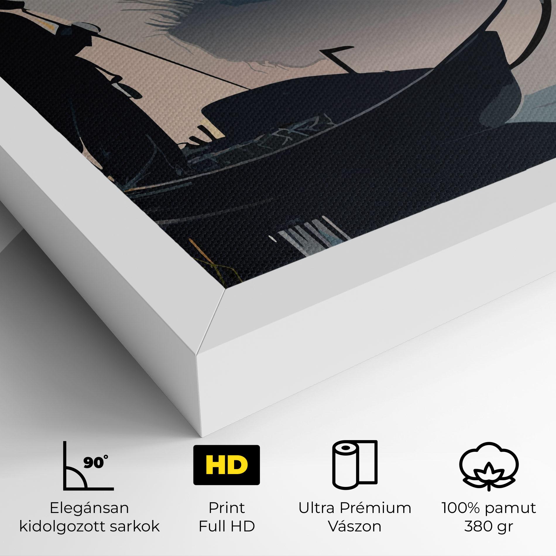 Vászonkép Japan Lake Man mockup 4