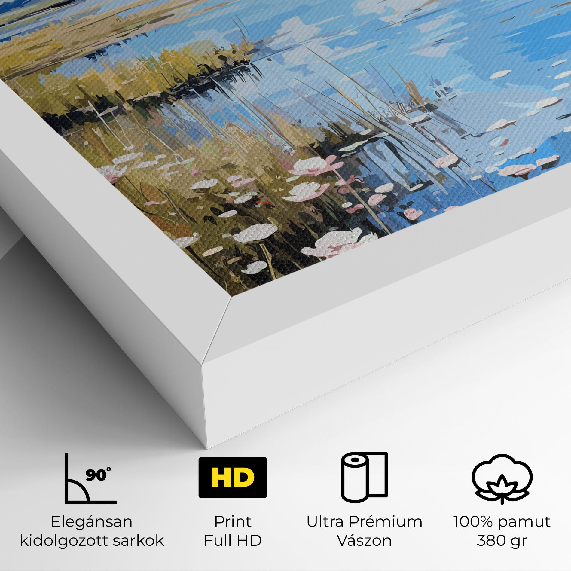 Vászonkép Riverside Flowers mockup 4