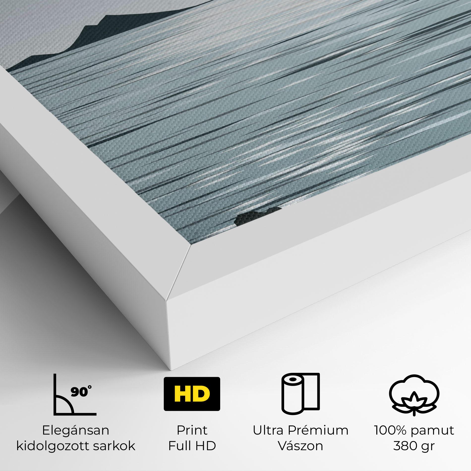 Vászonkép Sparkling_lake_view mockup 4