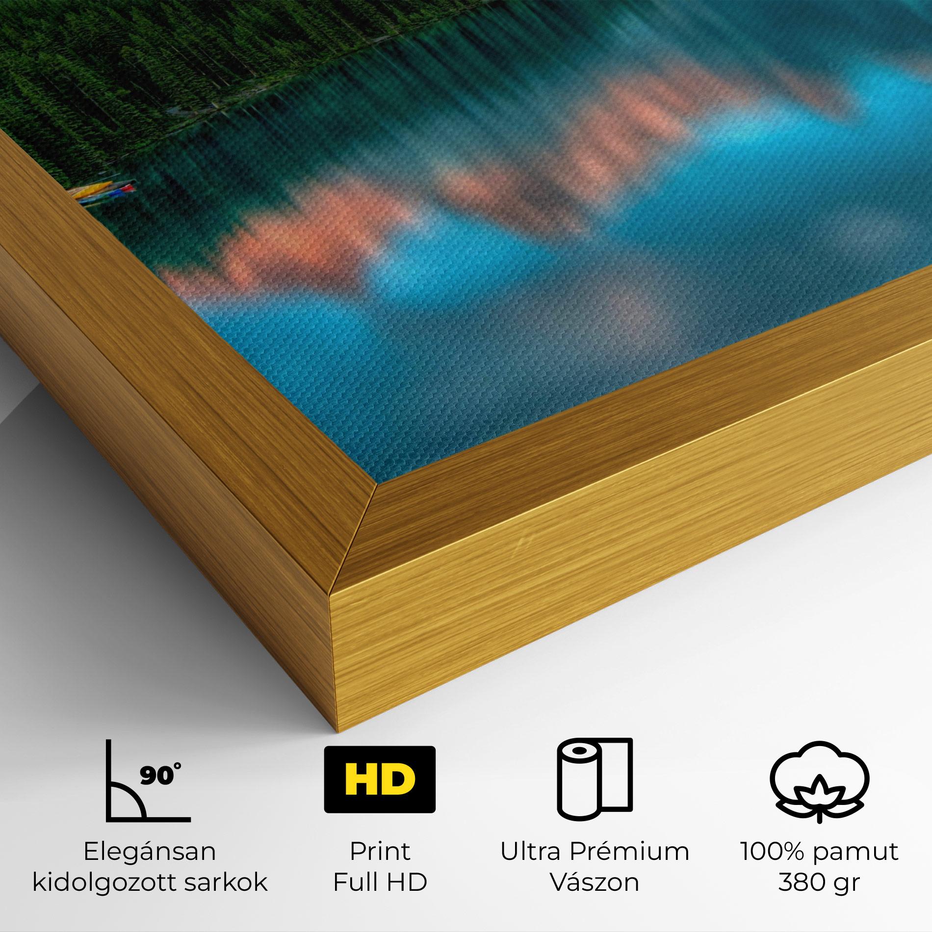 Vászonkép Beautiful Blue Lake mockup 4