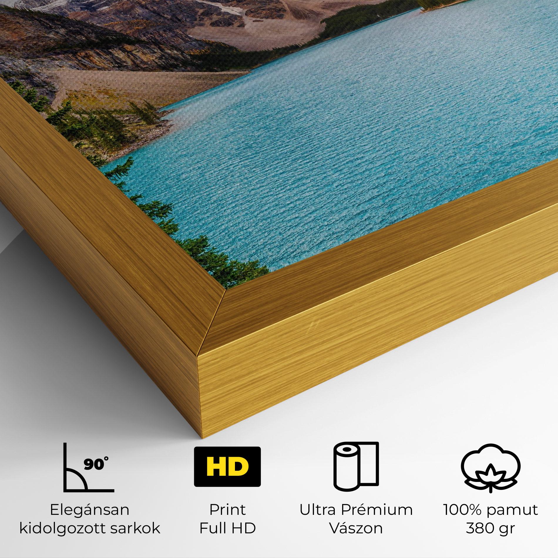 Vászonkép Blue Magic Lake mockup 4